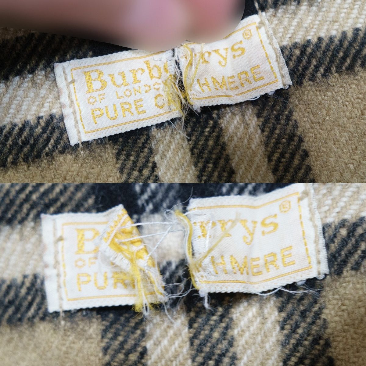 Burberry Burberrys 90s Nova Check Plaid Cashmere Scarf Size ONE SIZE - 5 Thumbnail