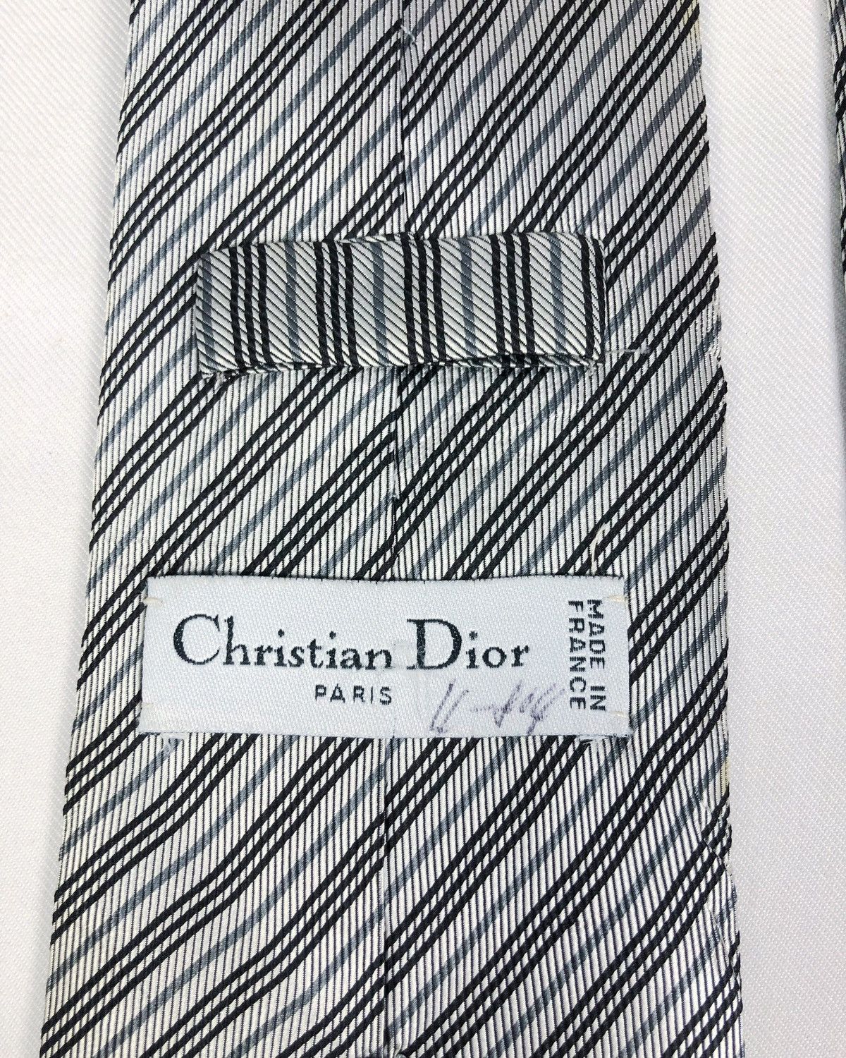 Christian Dior Monsieur Rare Vintage Christian Dior Monsieur Stripes Silk Tie Size ONE SIZE - 6 Thumbnail