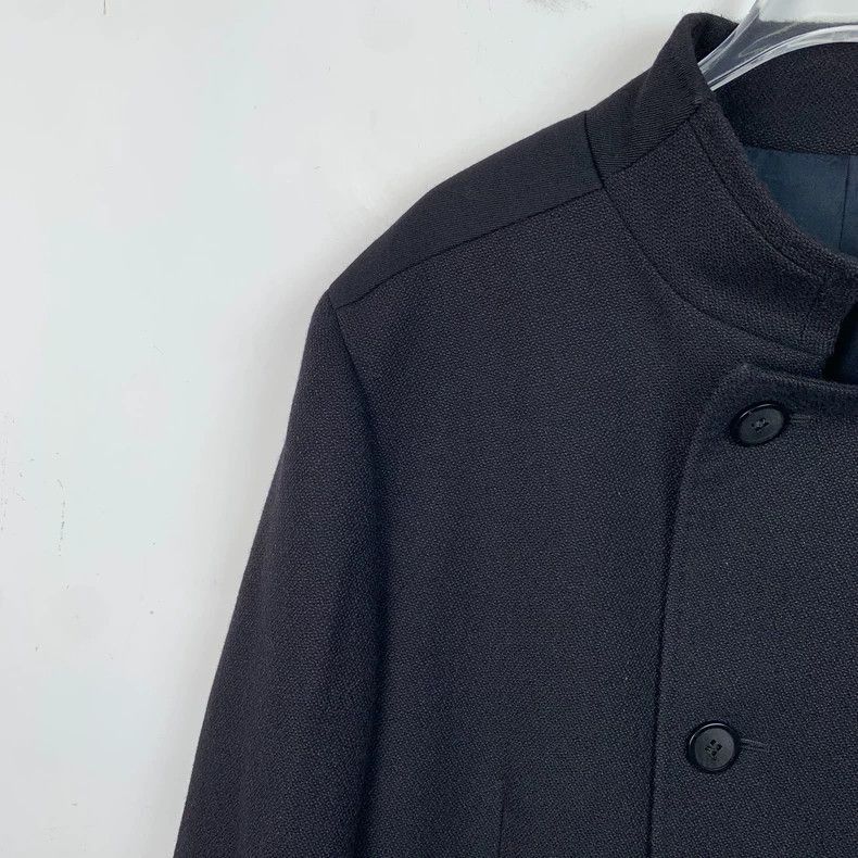 Givenchy Givenchy Givenchy Black Wool SingleBreasted Coat -2507 Size US L / EU 52-54 / 3 - 3 Thumbnail