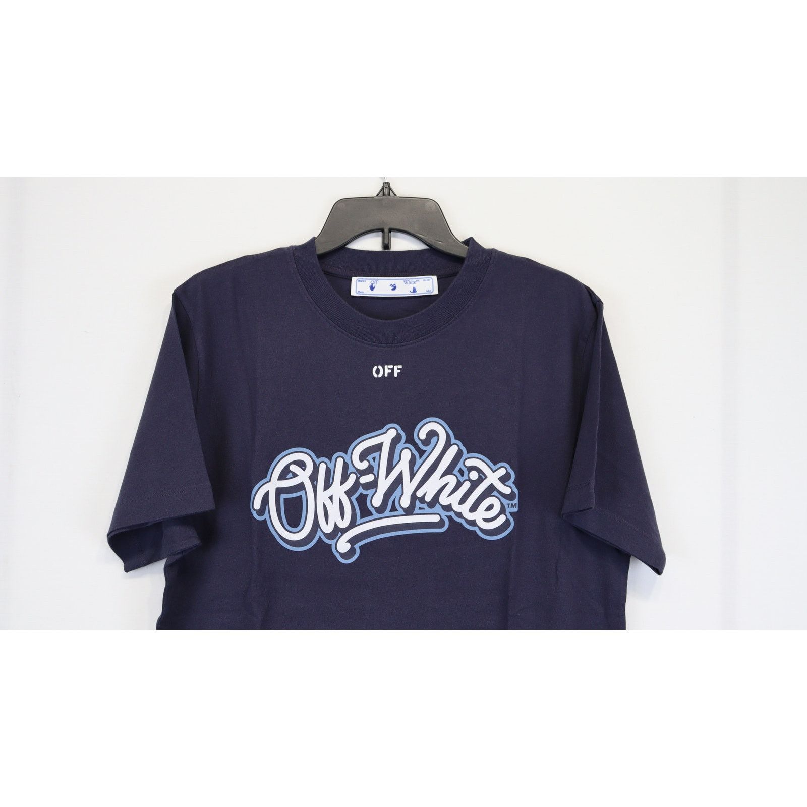 Off-White o1rshd1 Q:2 / CB Logo Slim T-Shirt in Dark Blue Size US S / EU 44-46 / 1 - 3 Thumbnail