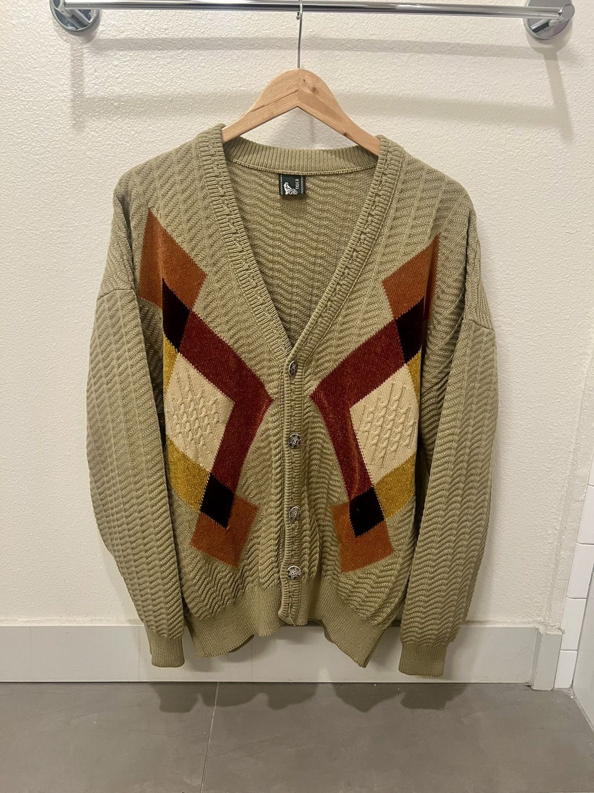 Argyle Cardigan Vintage | Grailed