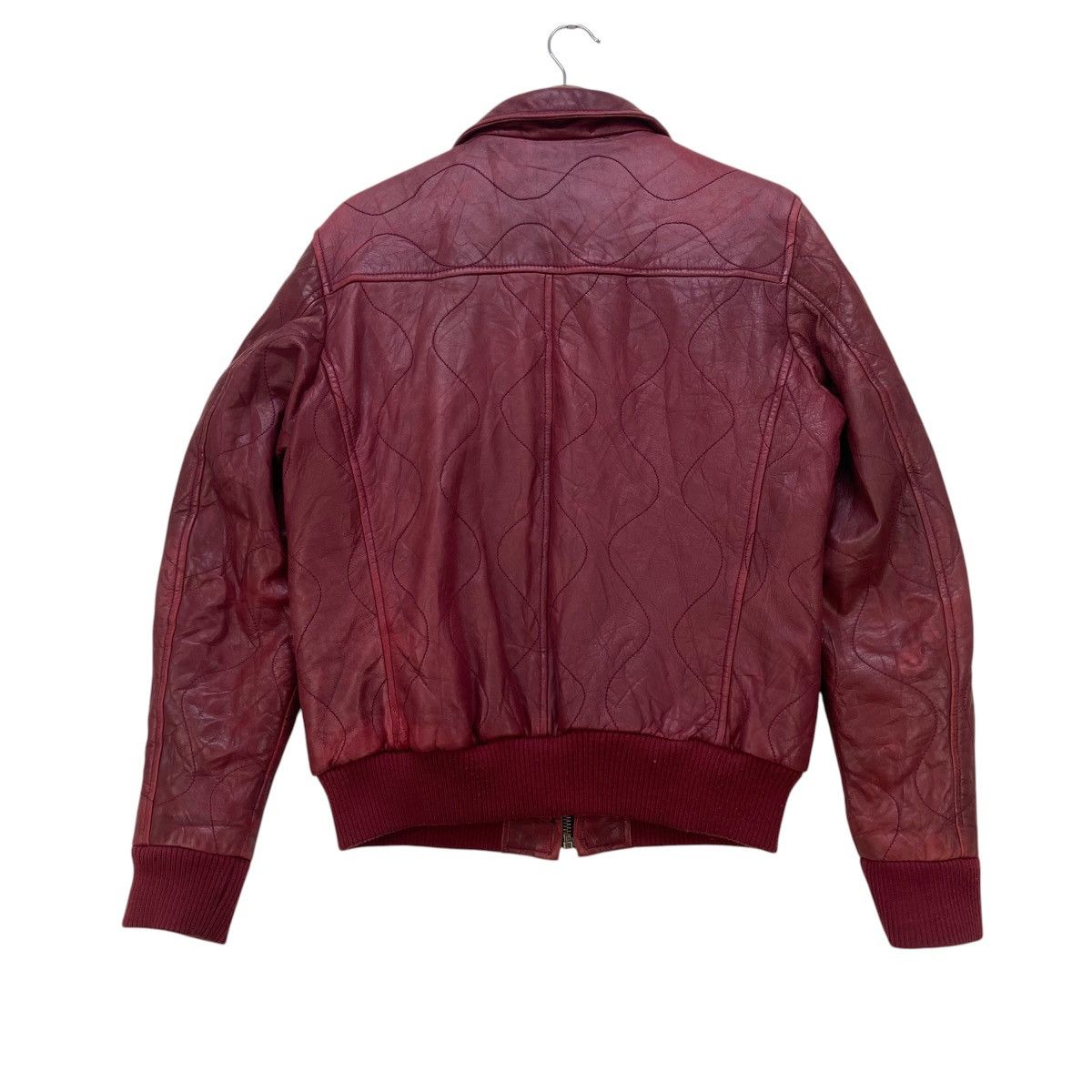 Avirex Avirex Varsity Sheepskin Leather Biker Jacket Size US S / EU 44-46 / 1 - 3 Thumbnail