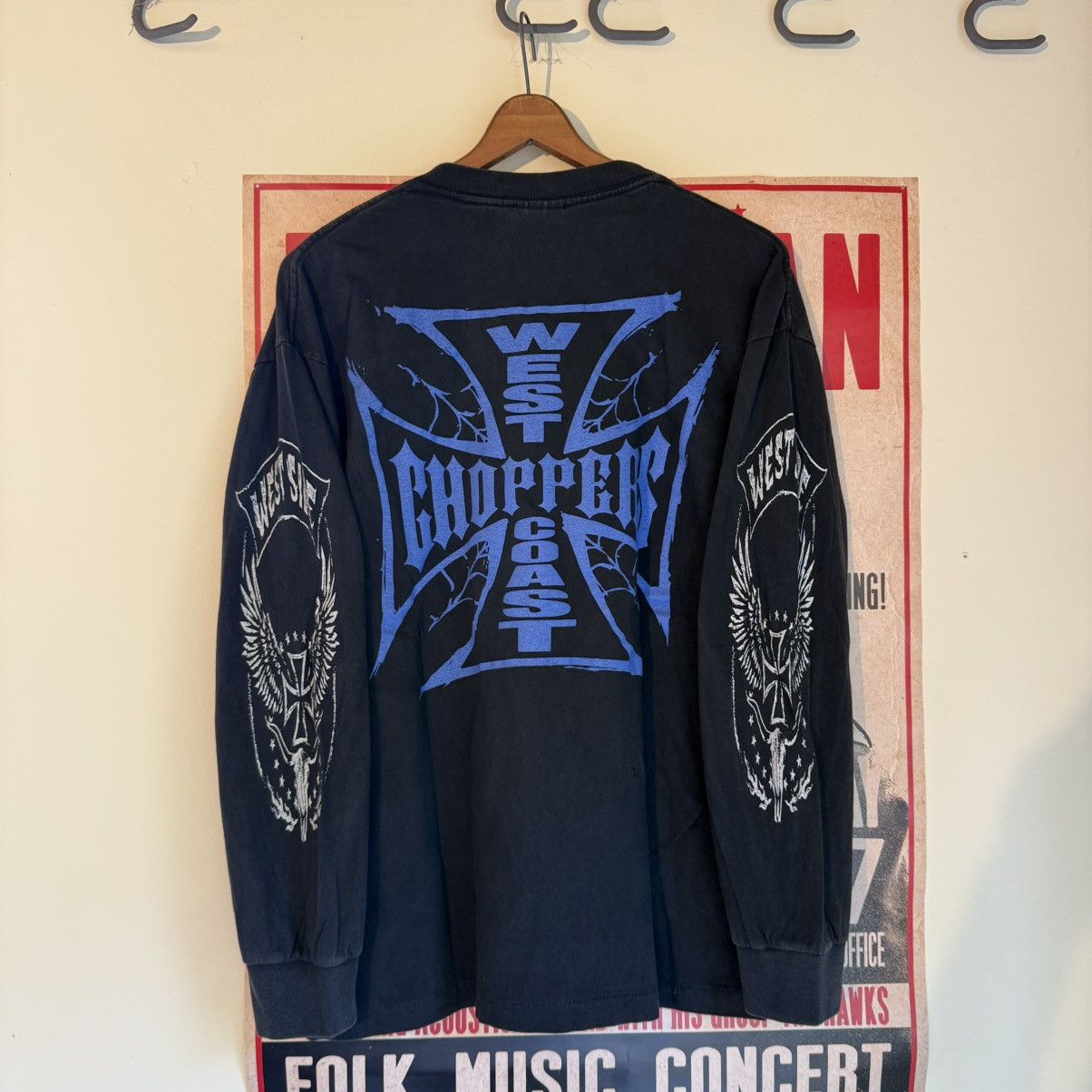 West Coast Choppers Vintage West coast choppers spiderweb longsleeve Tshirt Size US L / EU 52-54 / 3 - 1 Thumbnail