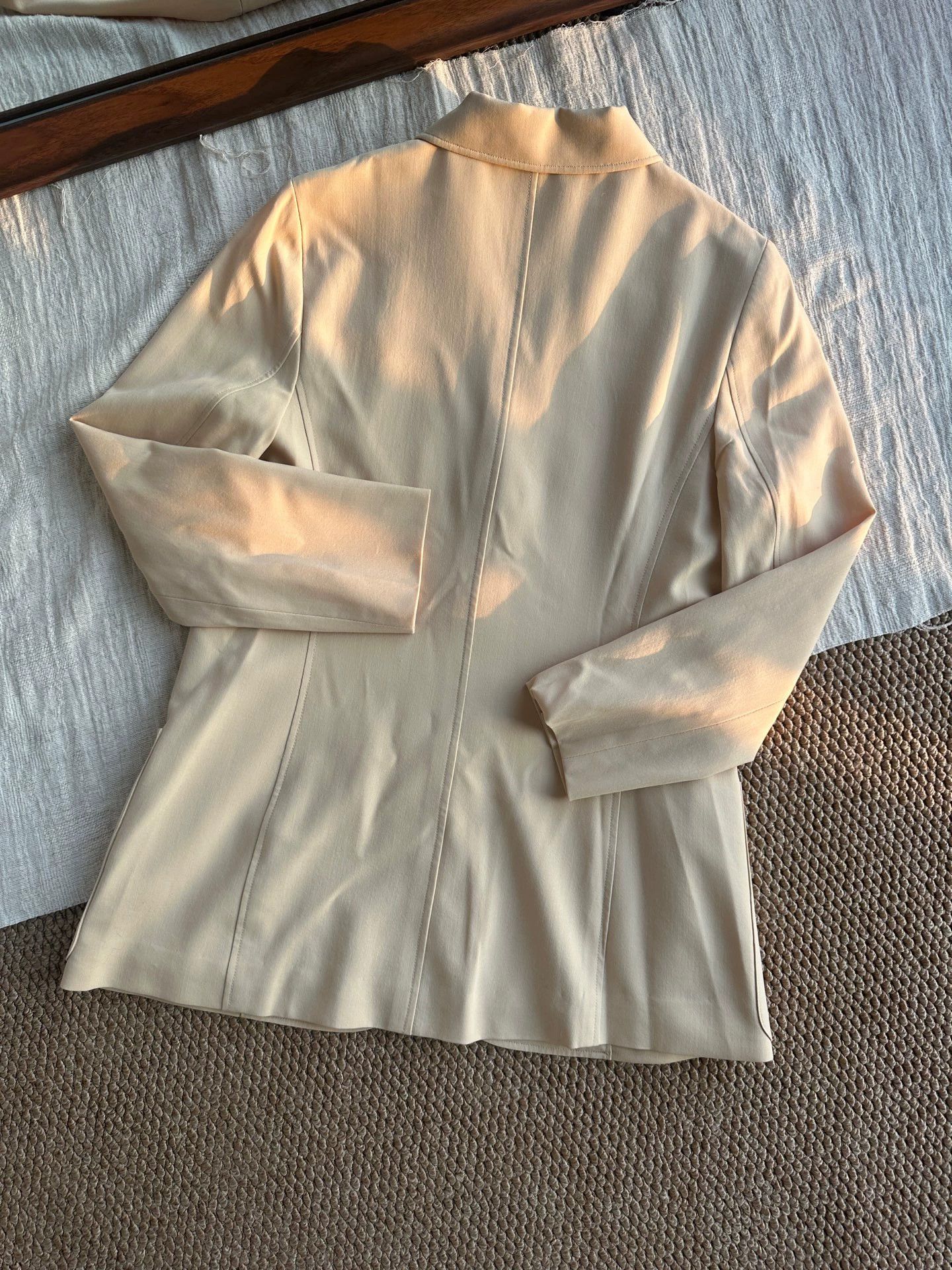 Jean Paul Gaultier HERMES JPG Gaultier business casual blazer women's beige Size S / US 4 / IT 40 - 6 Thumbnail