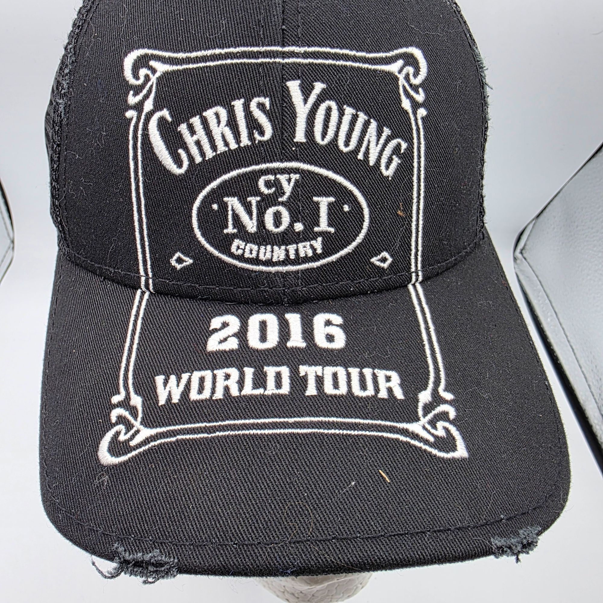 Other Chris Young 2016 World Tour Mesh Trucker Hat Adjustable Blac Size ONE SIZE - 10 Thumbnail