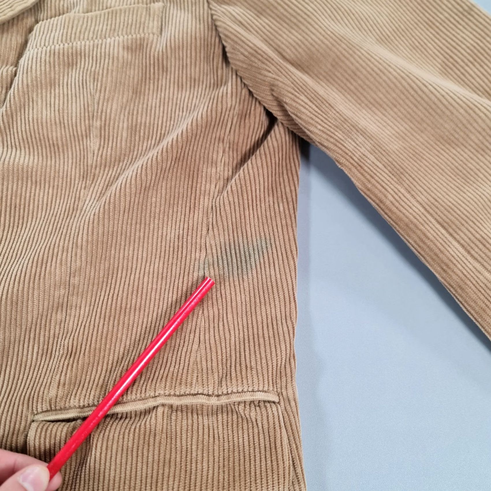 Gant GANT Blazer Men Corduroy Brown 42 R Single Breasted Vintage Jacket Slim? No Pattern Size 42R - 4 Thumbnail