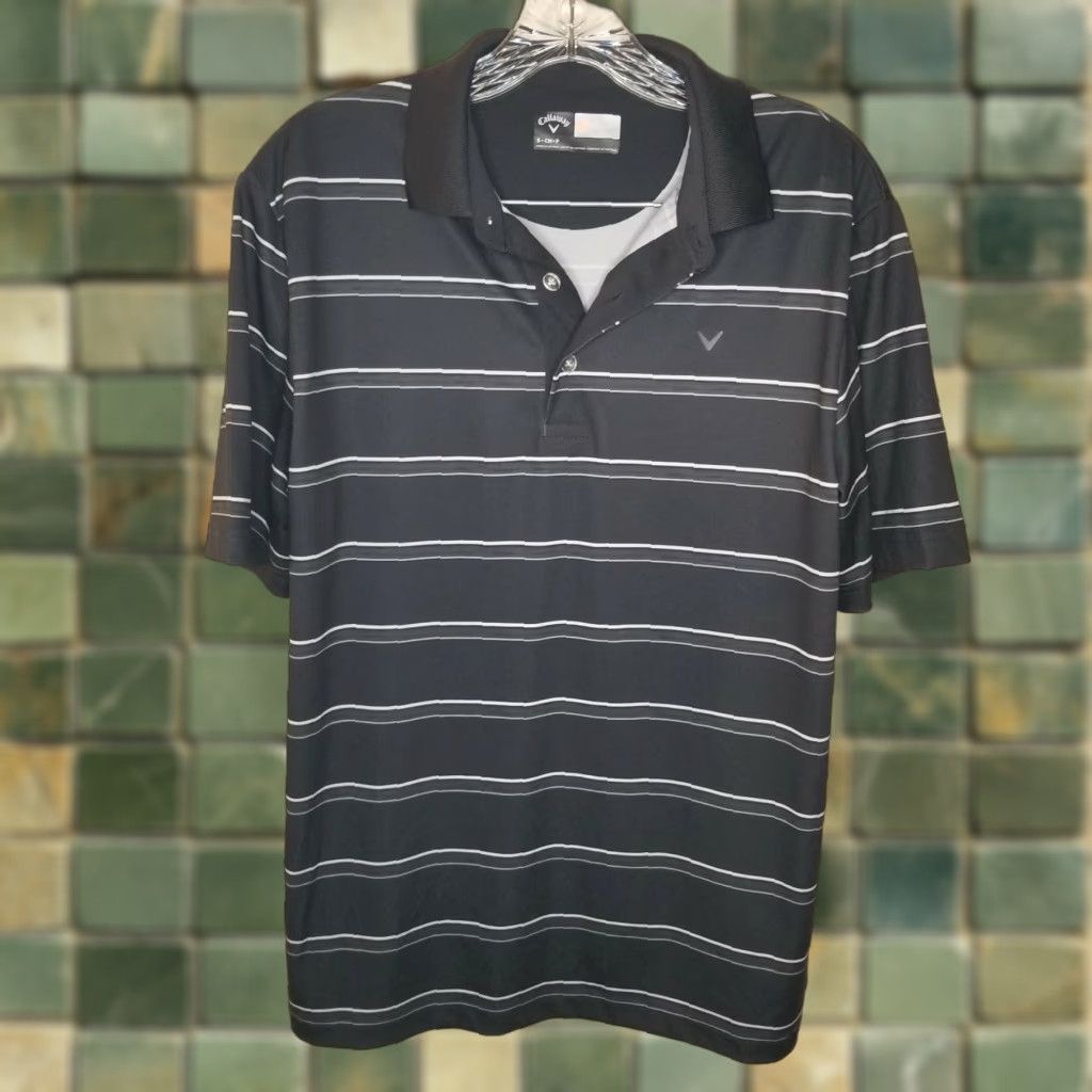 Callaway VINTAGE Callaway Polo Shirt Men S Short Sleeve Black Striped Golf Apparel Size US S / EU 44-46 / 1 - 1 Thumbnail