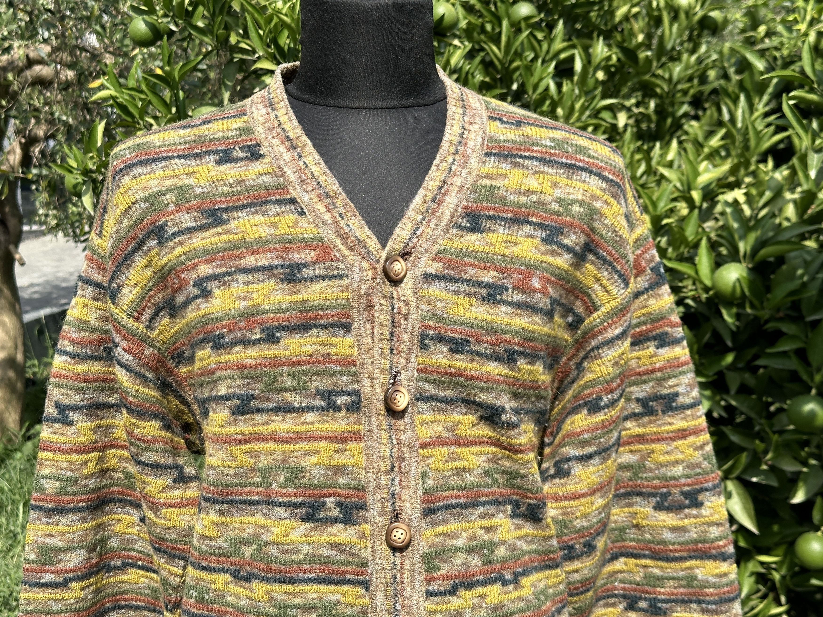 Missoni 1992 Missoni Cardigan 3D Knit Retro Jeresy Size 54 L XL Size US L / EU 52-54 / 3 - 9 Thumbnail