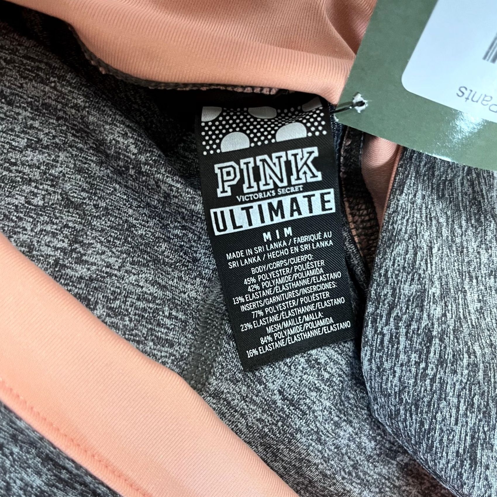Pinko PINK Ultimate Leggings Womens M Yoga Pants Colorblock Gray Size 32" / US 10 / IT 46 - 5 Thumbnail