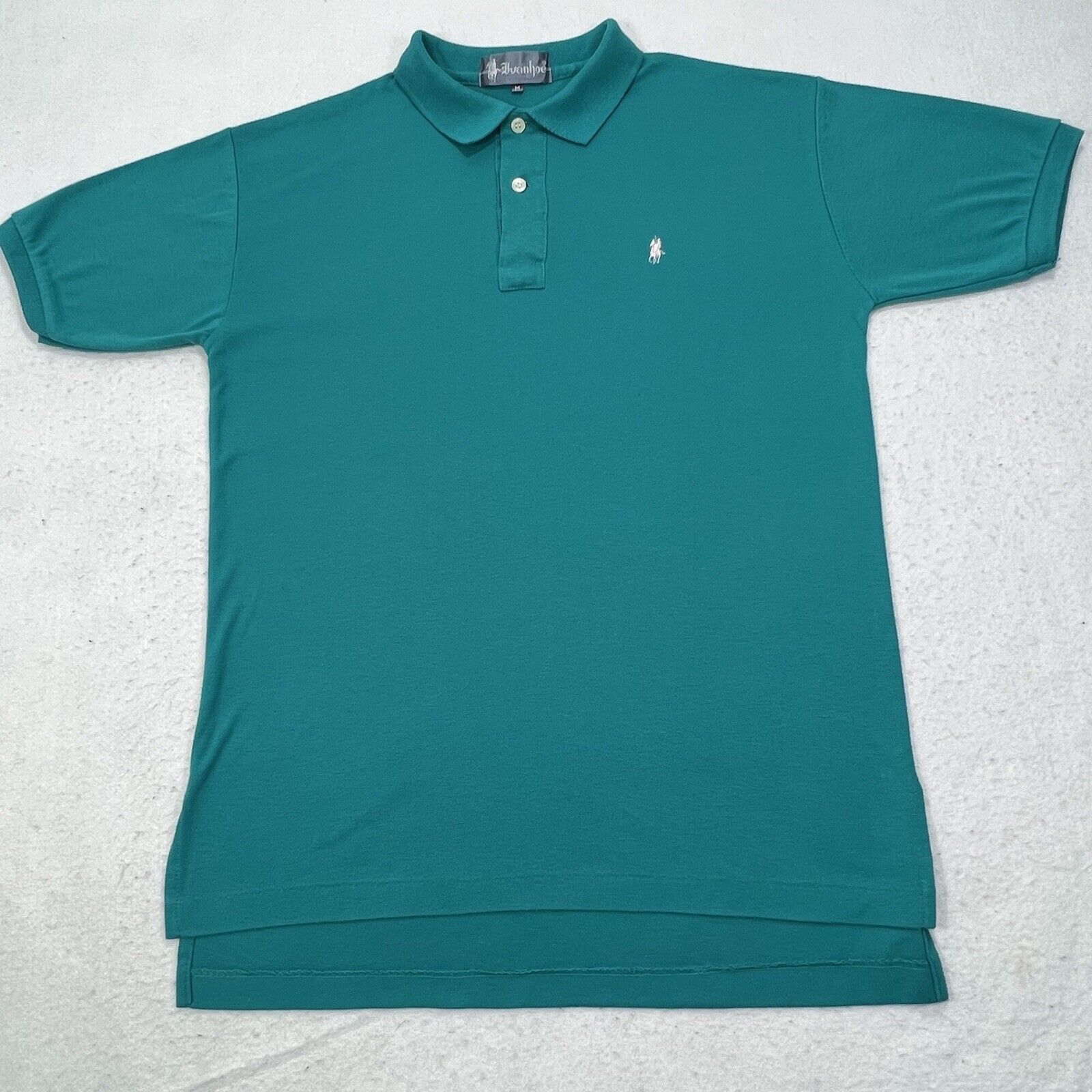 Other Ivanhoe Medium Teal Blue Polo Shirt Embroidered Logo Size US M / EU 48-50 / 2 - 1 Thumbnail