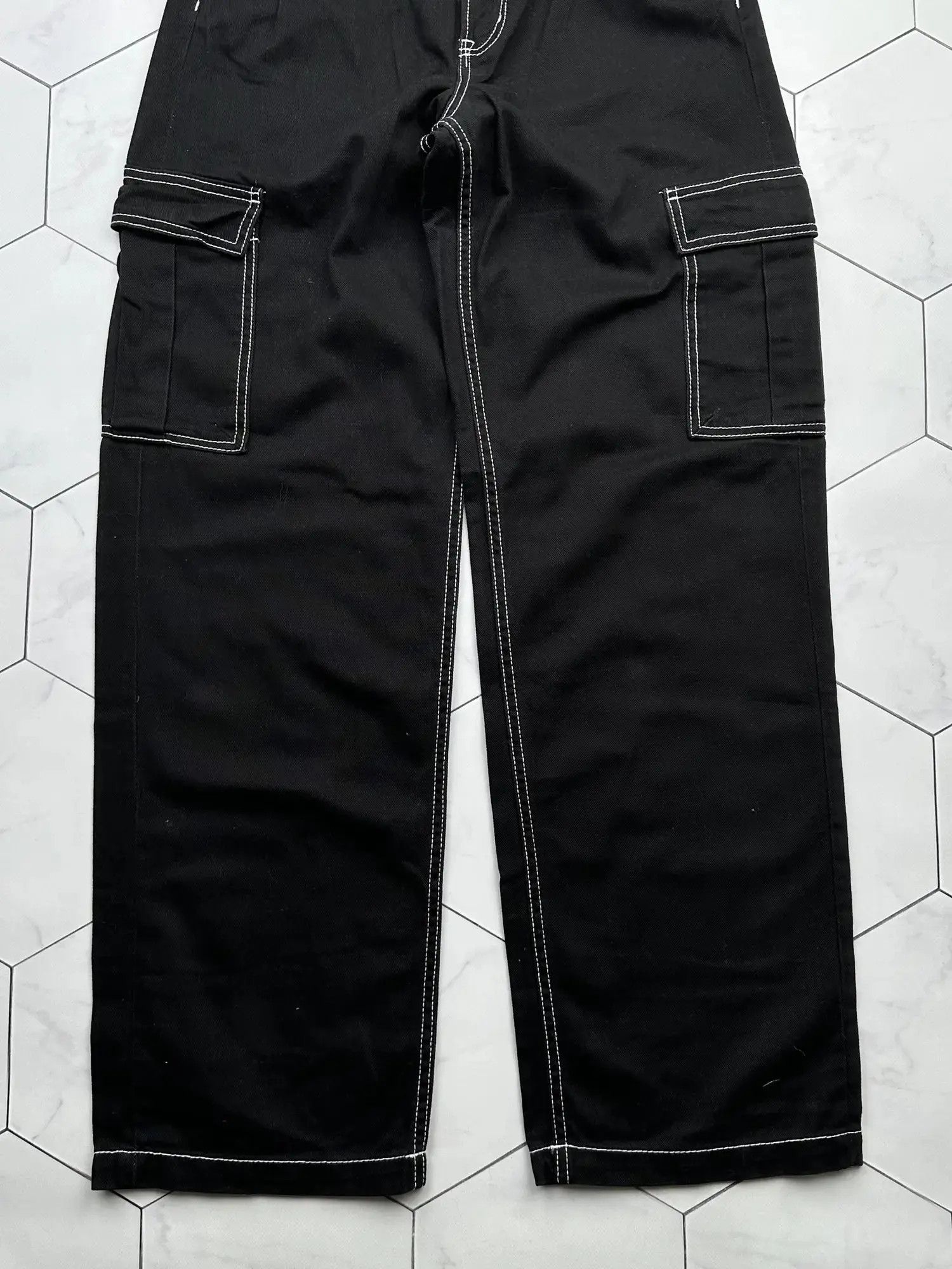 Vintage Vintage Wide Baggy Cargo Pants (B487)E2 Size 27" / US 4 / IT 40 - 3 Thumbnail