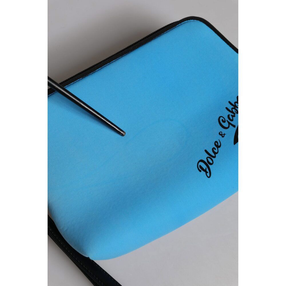 Dolce & Gabbana Dolce & Gabbana Blue DG Logo Print Clutch Zip Borse Pouch Ba Size ONE SIZE - 6 Thumbnail