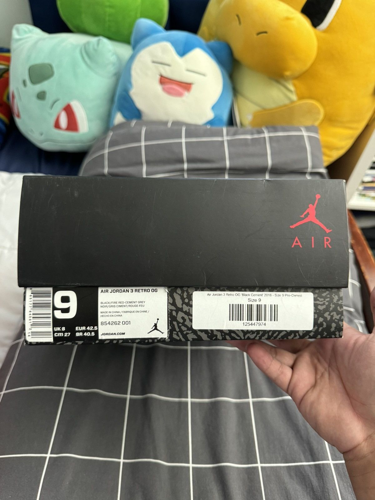 Jordan Brand × Nike Air Jordan 3 - Black Cement Size US 9 / EU 42 - 12 Thumbnail