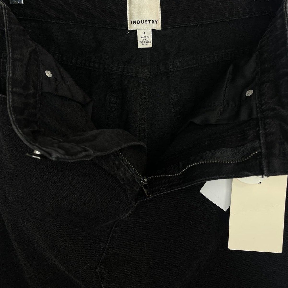 Industrie NWT Industry Republic Clothing Black Denim Skirt Womens Sz 6 Size 28" / US 6 / IT 42 - 4 Thumbnail