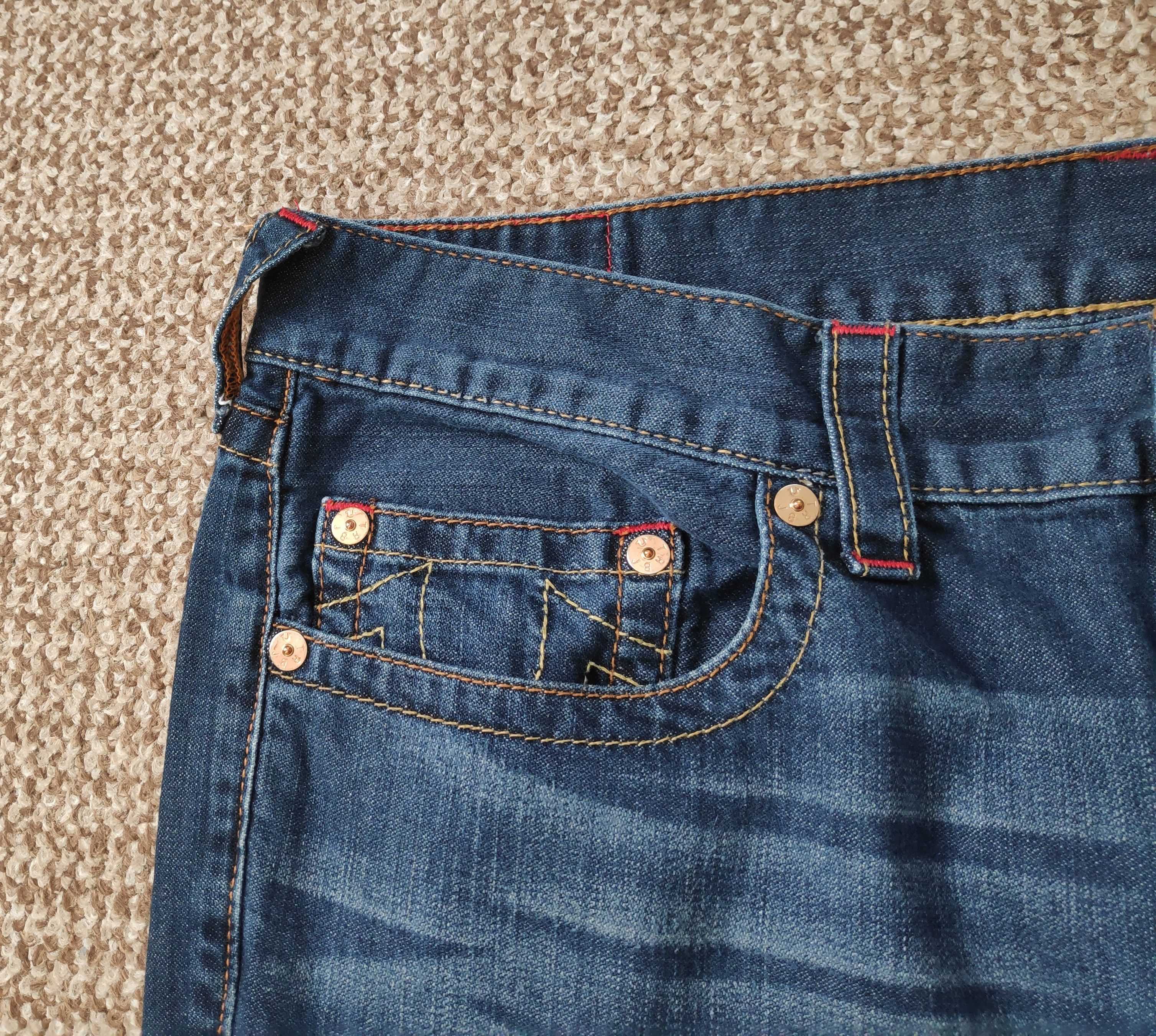 True Religion True Religion Rocco Relaxed Skinny Denim Jeans size W38 Size US 38 / EU 54 - 4 Thumbnail