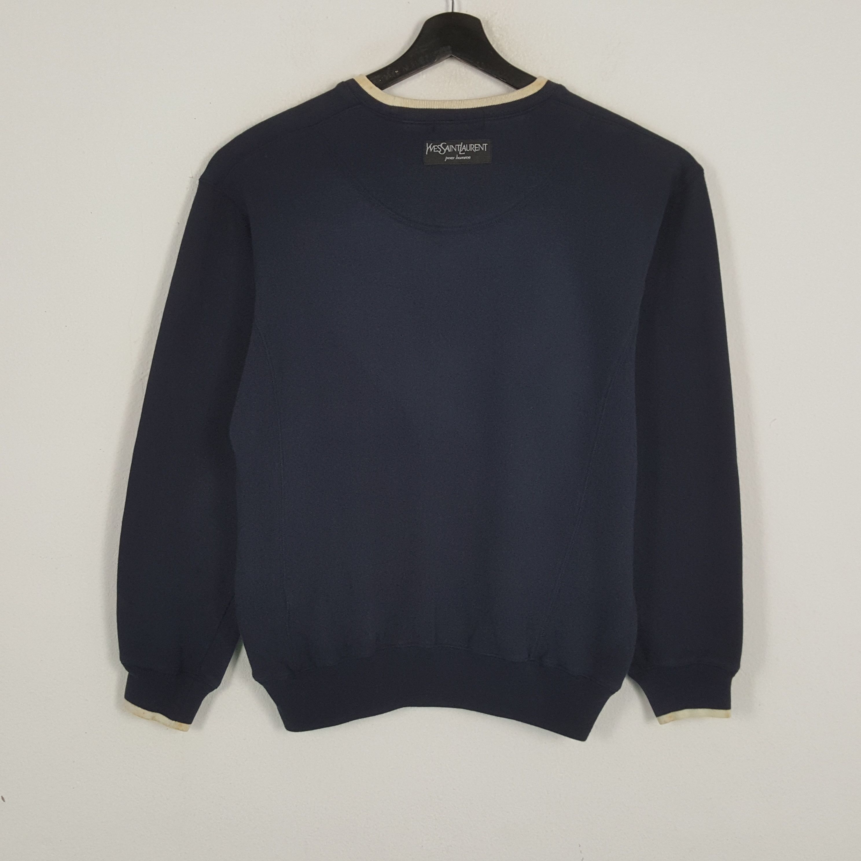 Vintage × Yves Saint Laurent YVES SAINT LAURENT Luxury Brand Small Logo Sweatshirt Size US M / EU 48-50 / 2 - 3 Thumbnail