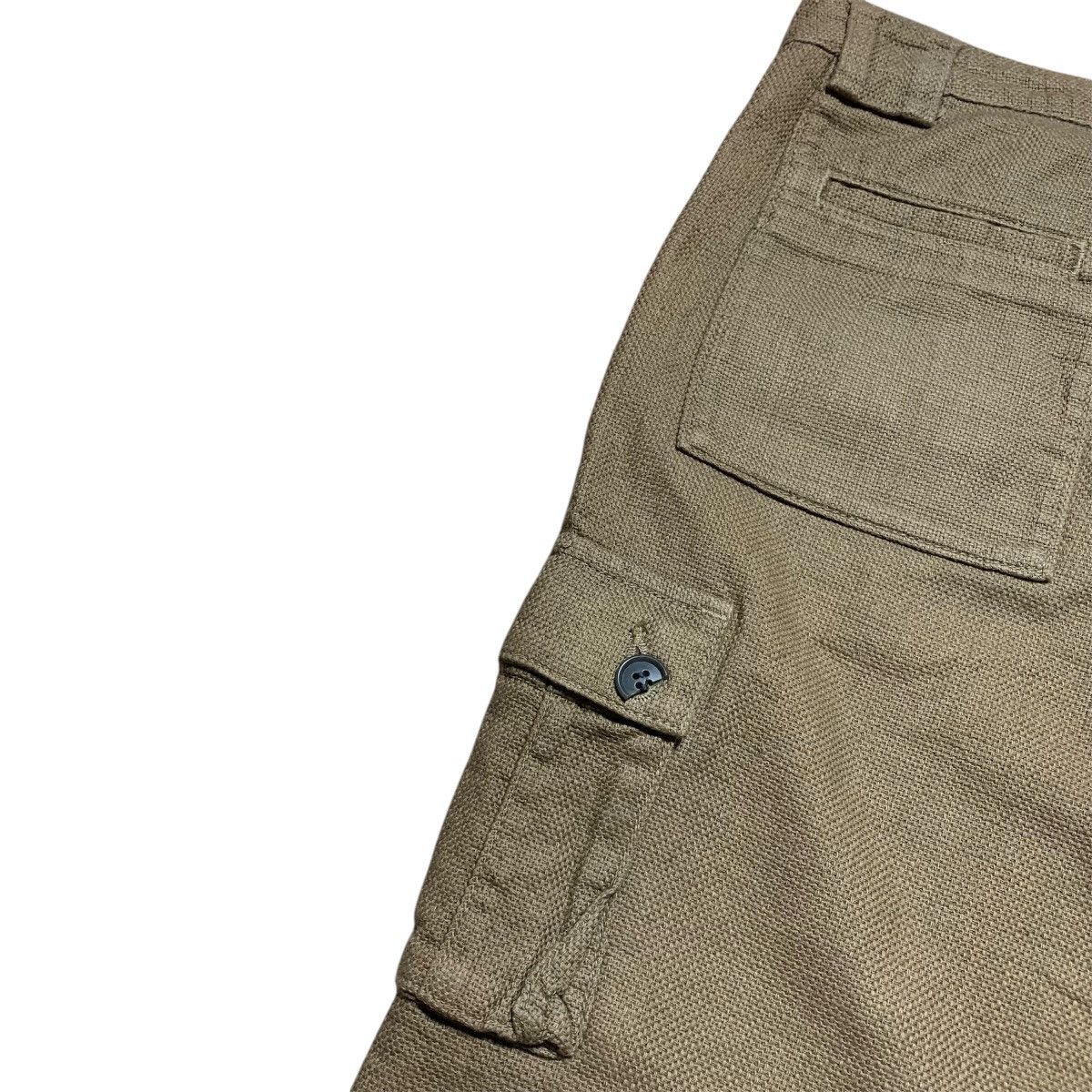 Japanese Brand Vintage E Blue Iron Forge Hemp Canvas Cargo Pants Size US 28 / EU 44 - 8 Thumbnail