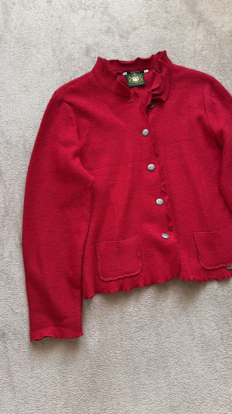 Vintage 90s’ Hammerschmid Wool Cardigan chanel gucci valentino ysl Size M / US 6-8 / IT 42-44 - 2 Thumbnail