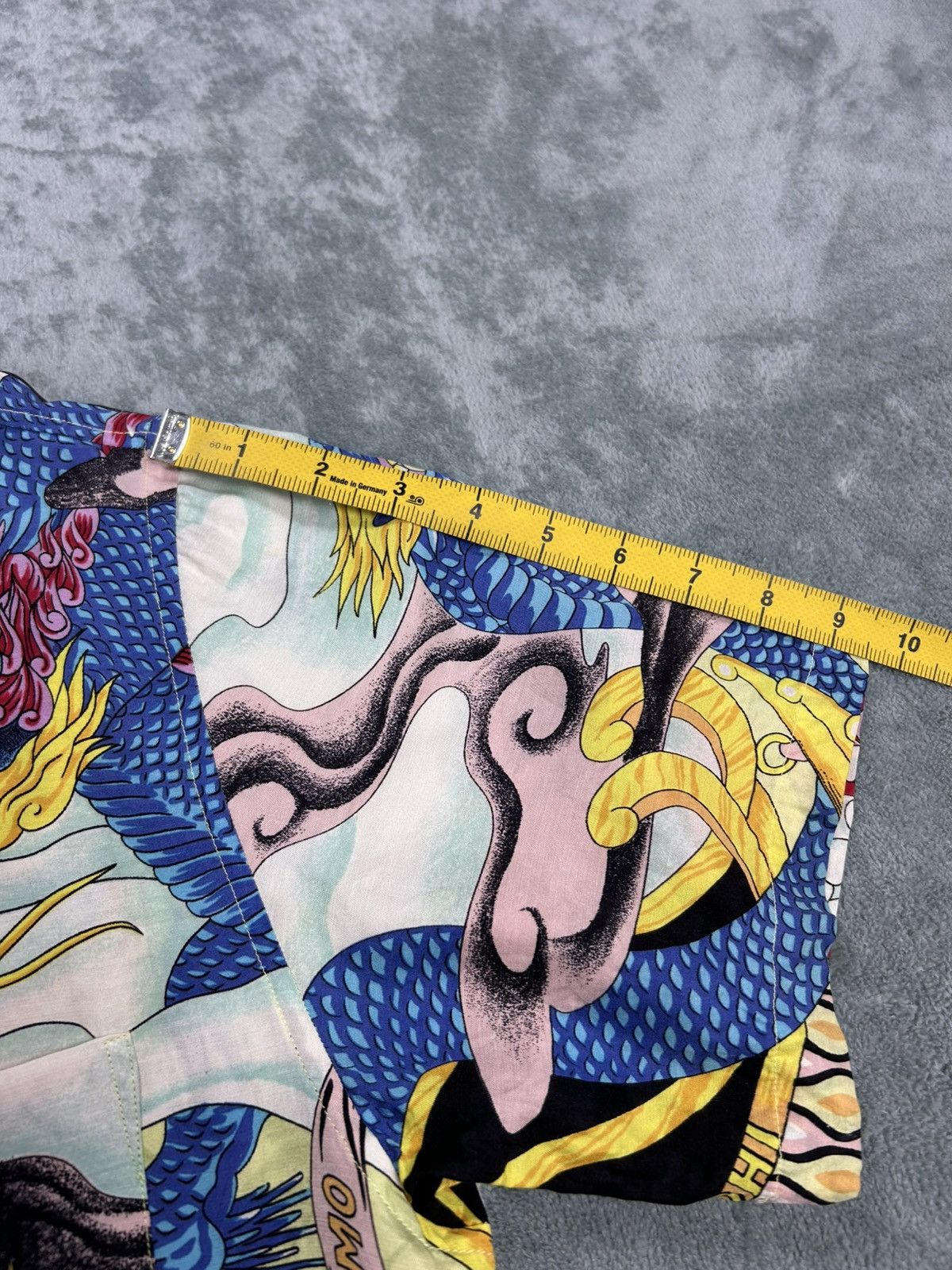 Yoshiyuki Konishi Vintage Yoshiyuki Konishi Bold Dragon Tatoo Style Button Up Size US L / EU 52-54 / 3 - 13 Thumbnail