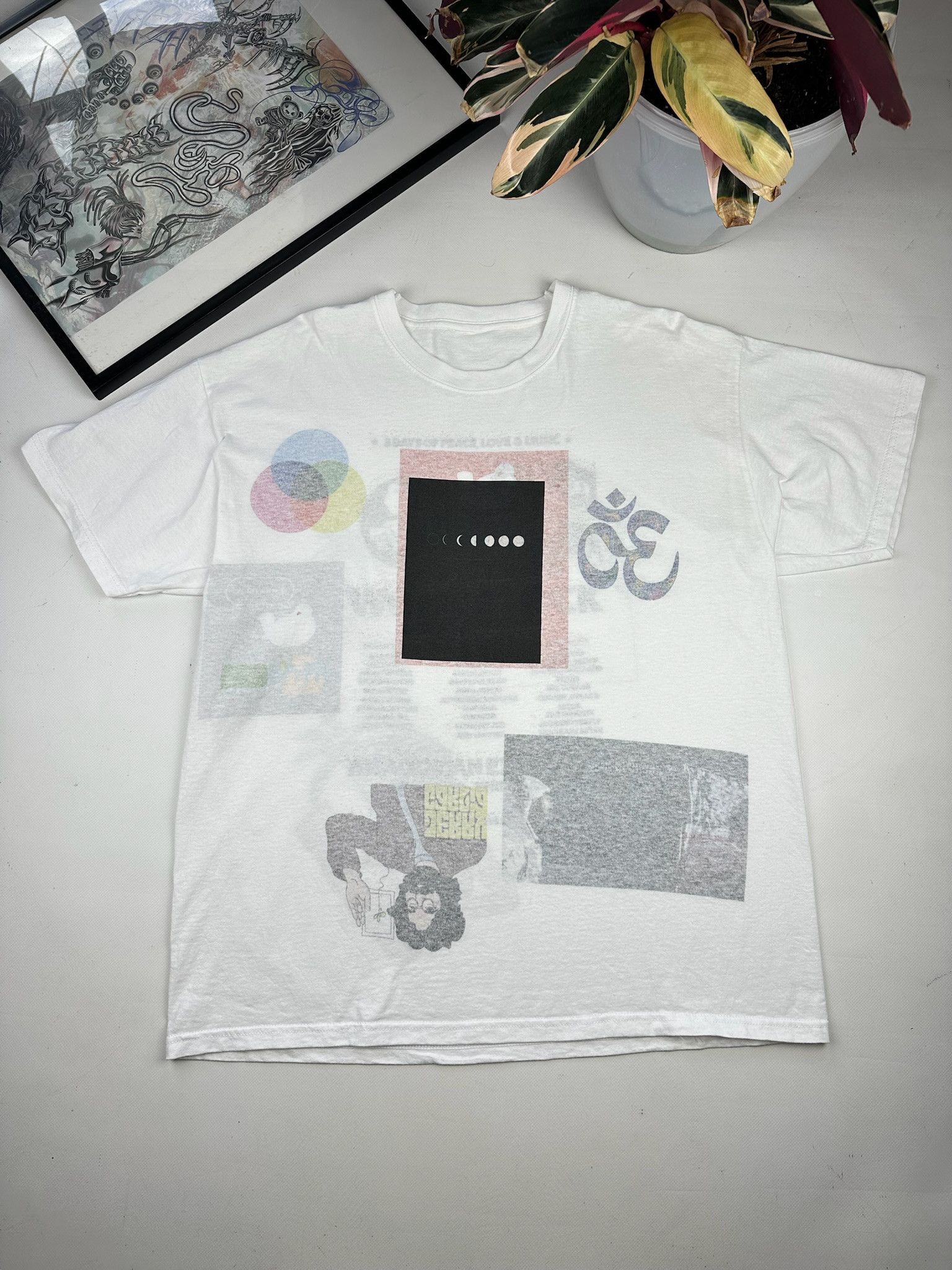 Other vintage WOODSTOCK acid drugs tee double sided tee shirt Size US XL / EU 56 / 4 - 3 Thumbnail