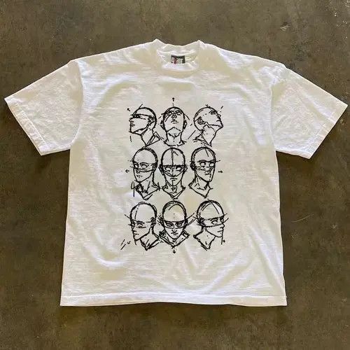 VIBE Street retro pattern loose versatile tee Size US L / EU 52-54 / 3 - 7 Thumbnail