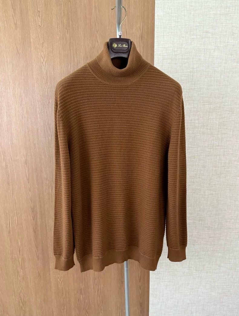 Loro Piana Loro Piana Vicuna Turtleneck Sweater Size US XL / EU 56 / 4 - 1 Thumbnail
