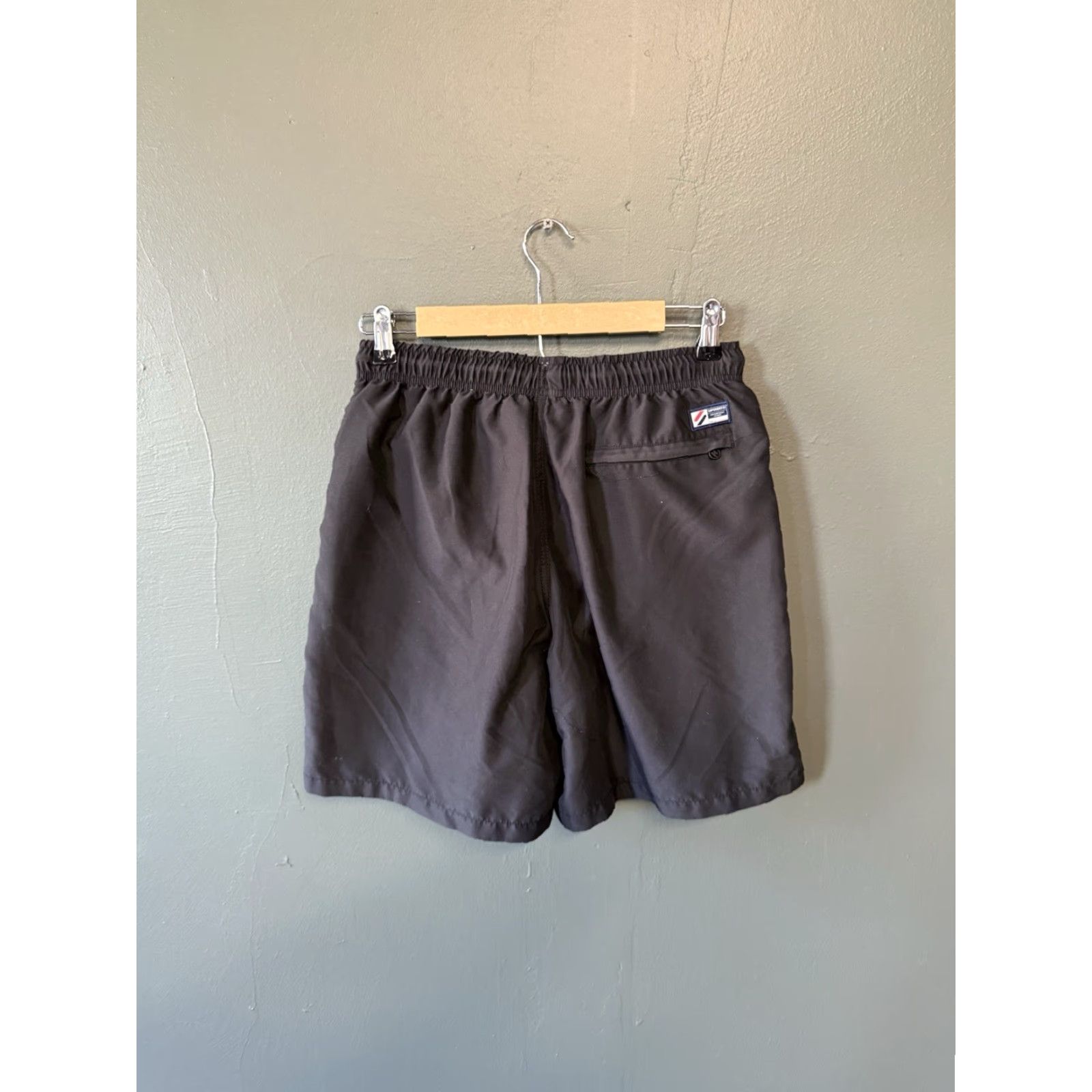 Superdry VINTAGE Superdry Mens Black Swimtrunks w/ Lining Size Small w/ Drawstring Size ONE SIZE - 2 Thumbnail