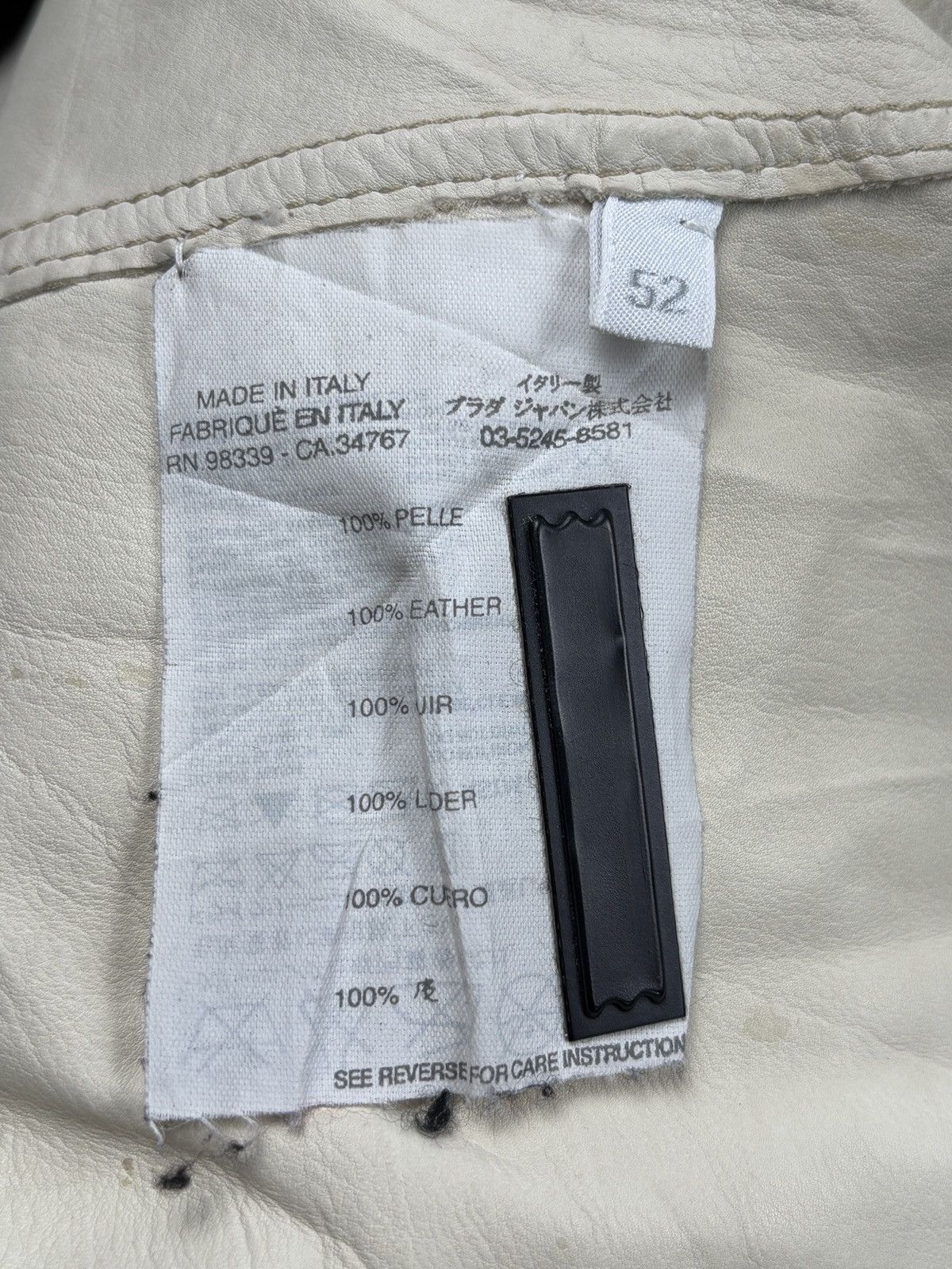 Miu Miu 2000’s Archived Grey Pelle - Leather Jacket Size US L / EU 52-54 / 3 - 15 Thumbnail