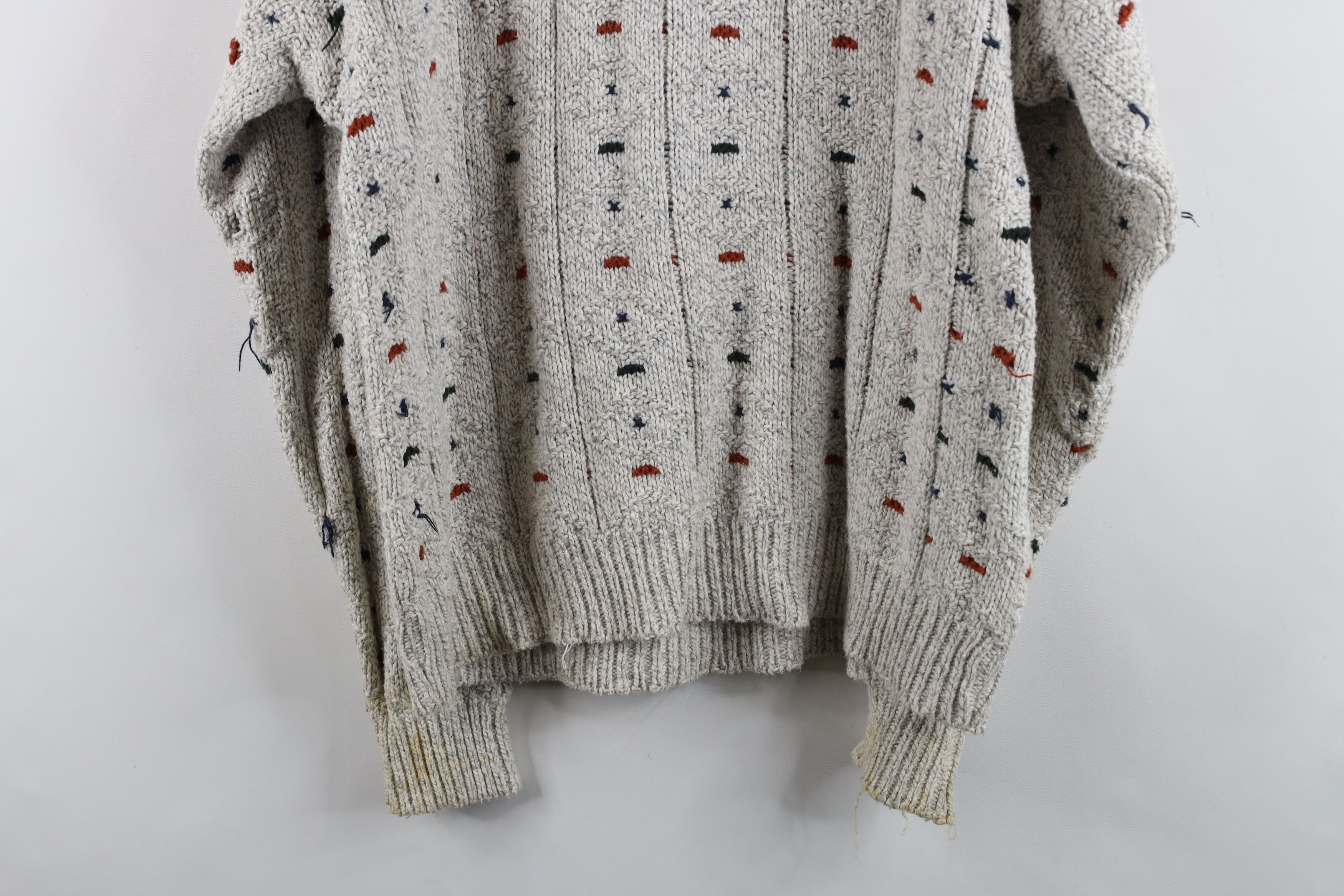 Vintage Vintage 90s Streetwear Chunky Ribbed Knit Sweater USA Size US M / EU 48-50 / 2 - 14 Thumbnail