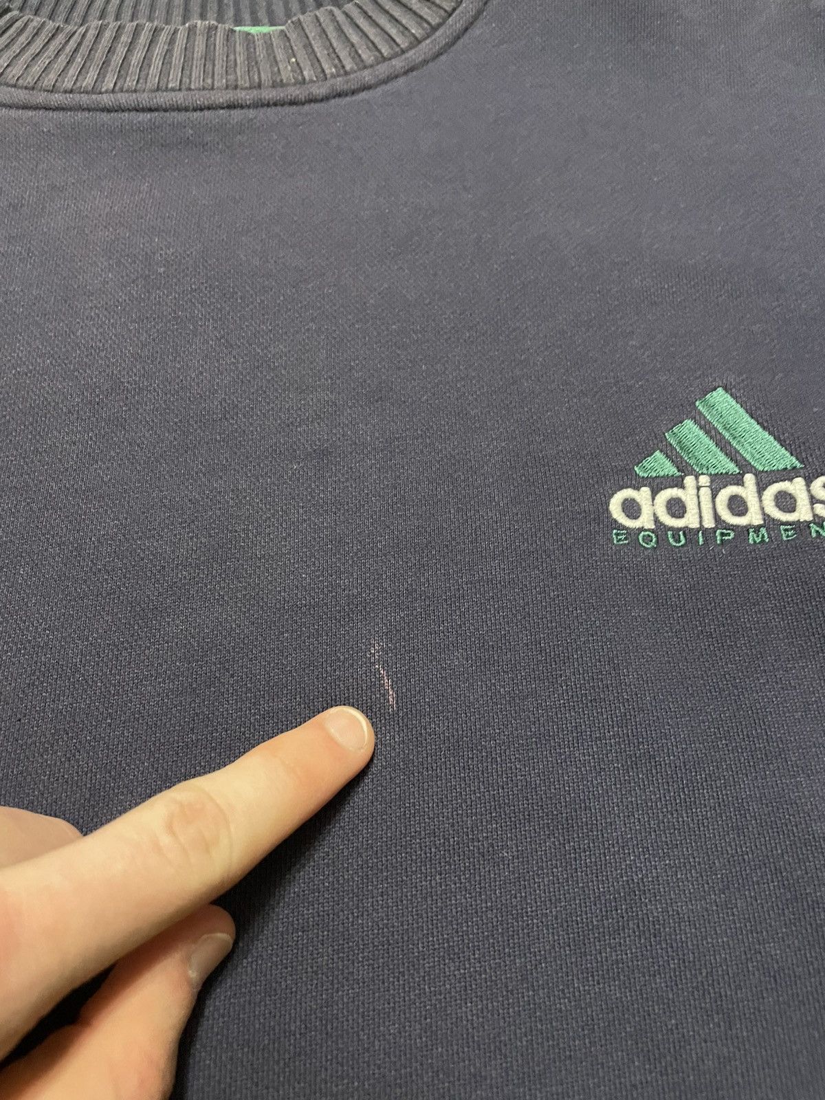 Adidas × Vintage Vintage 90s Adidas Equipment Sweatshirt Pullover Size US S / EU 44-46 / 1 - 8 Thumbnail
