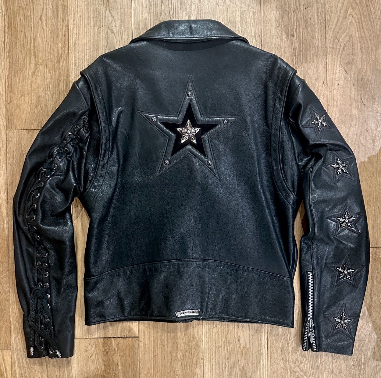 Chrome Hearts 1993 Chrome Hearts Leather Star Jacket | Grailed