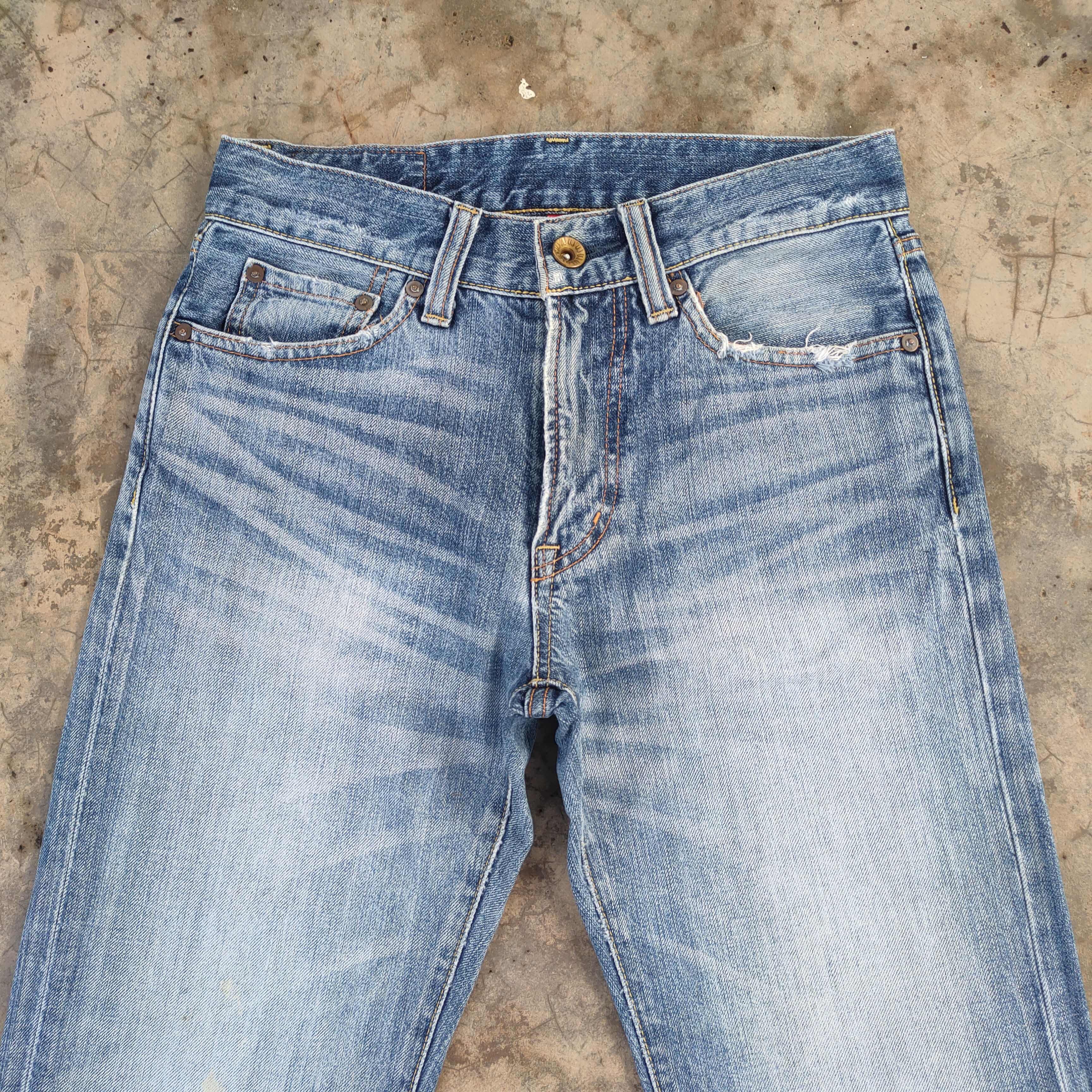 Japanese Brand vintage japanese uj faded jeans denim pants Size US 29 - 4 Thumbnail