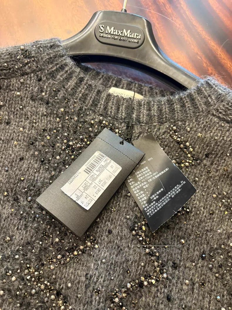Saint Laurent Paris Saint Laurent Paris Glitter Knit Sweater Size US S / EU 44-46 / 1 - 5 Thumbnail