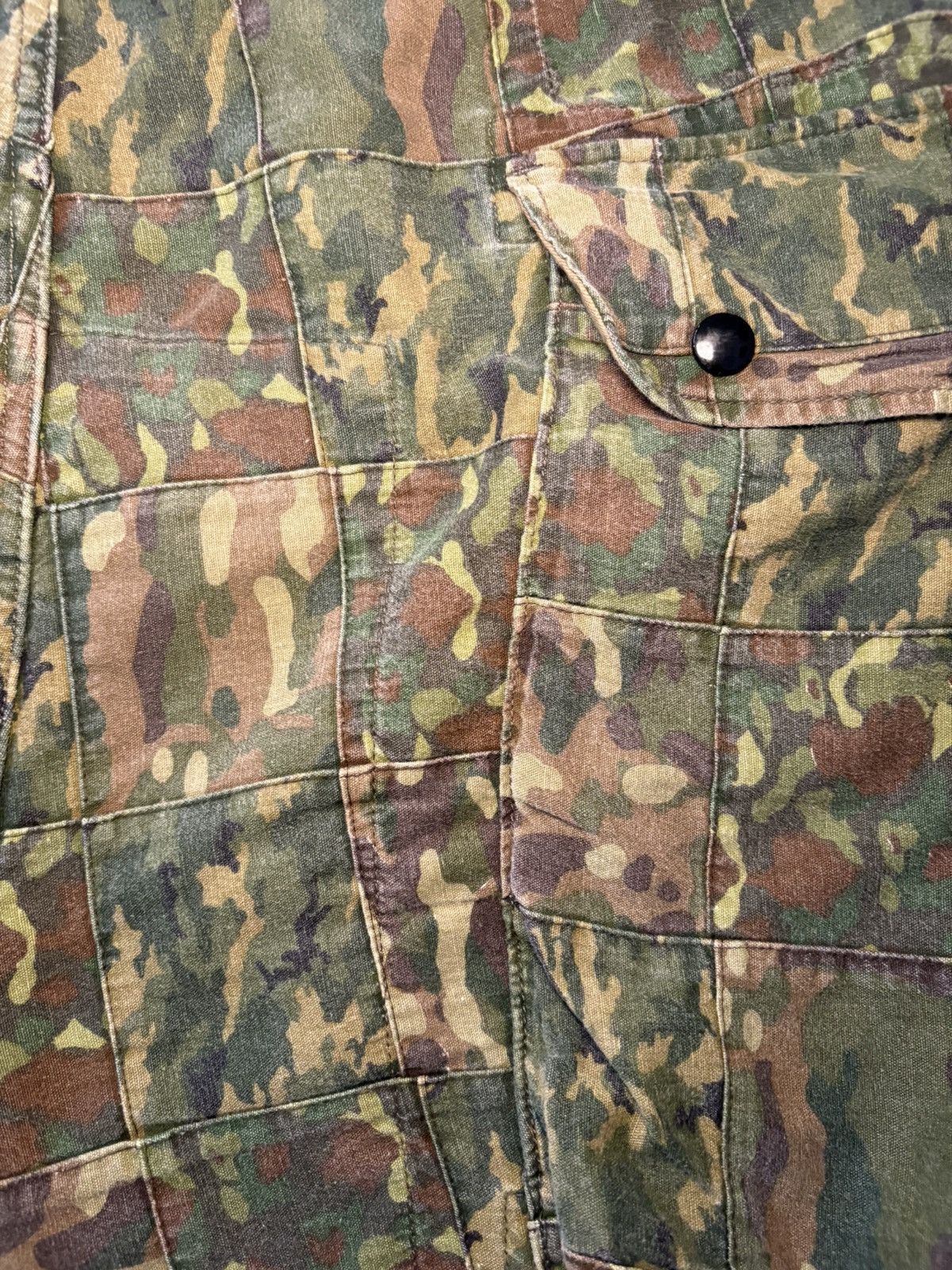 Kapital Kapital Camo Patchwork Cargo Shorts Size US 34 / EU 50 - 4 Thumbnail