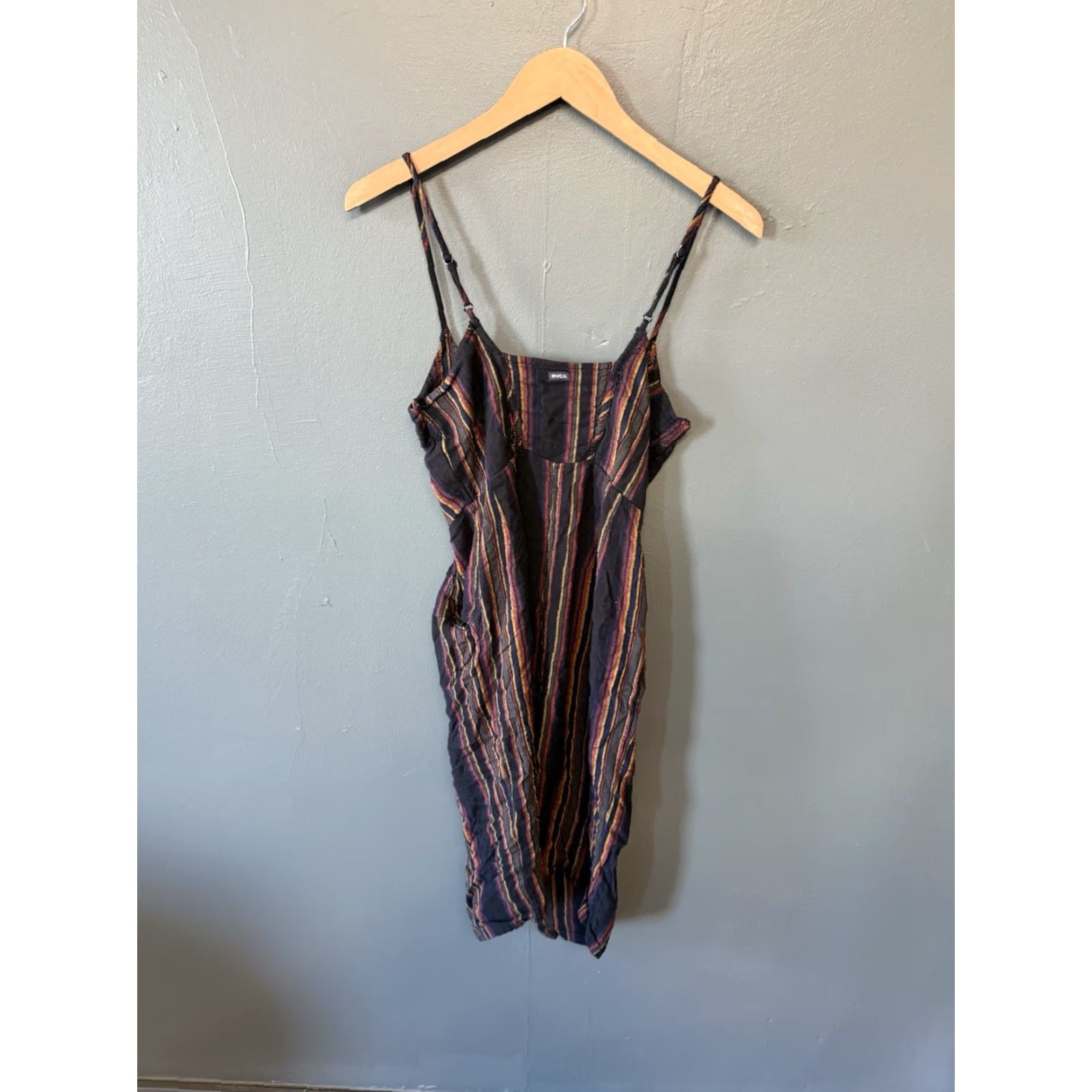 RVCA RVCA Multicolor Sleeveless Short Slip Dress Womens Small Size S Pattern Striped Size 28" / US 6 / IT 42 - 2 Thumbnail