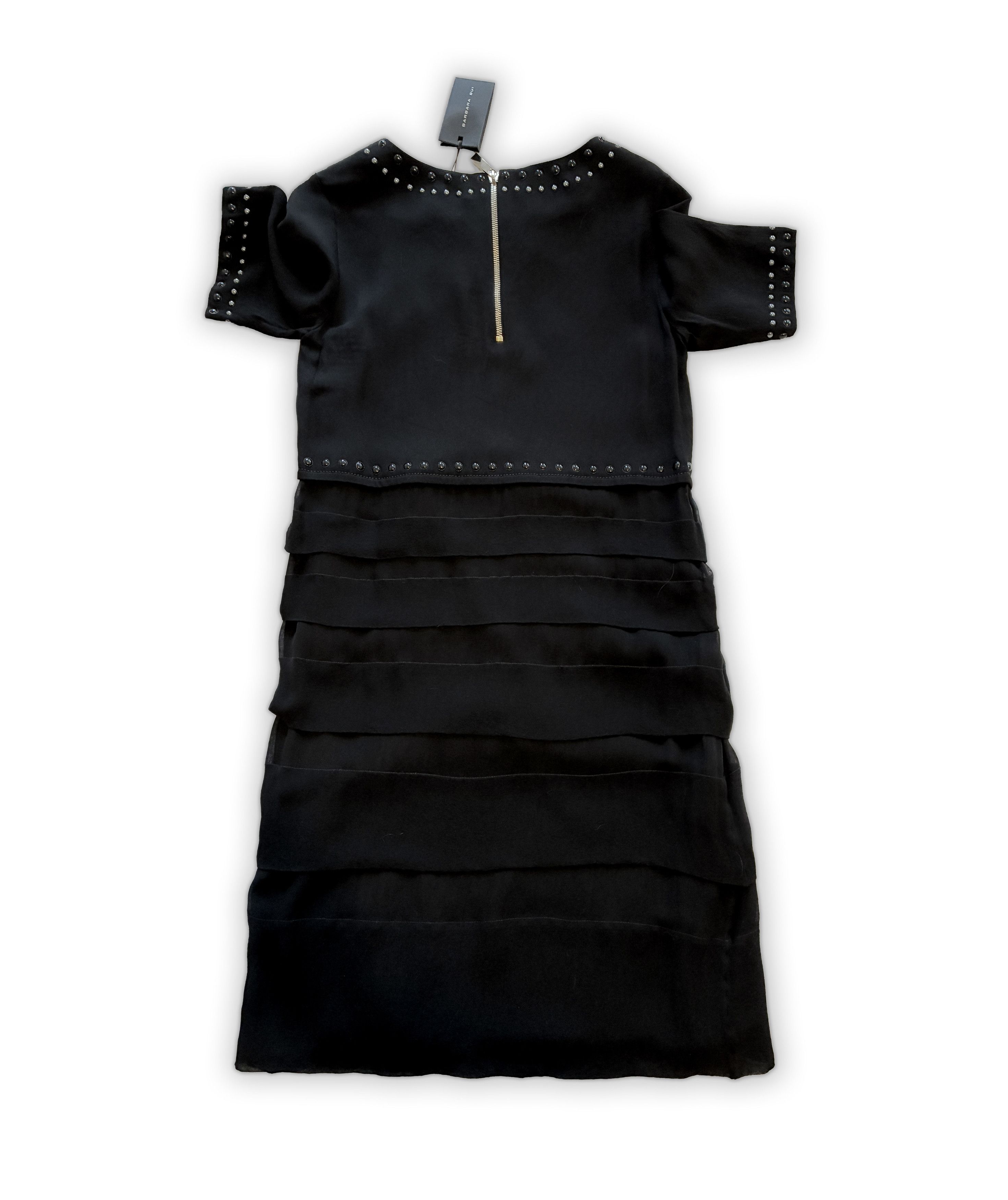 Barbara Bui Barbara Bui Paris Black Knee‑Length Cocktail Dress Size M / US 6-8 / IT 42-44 - 3 Thumbnail