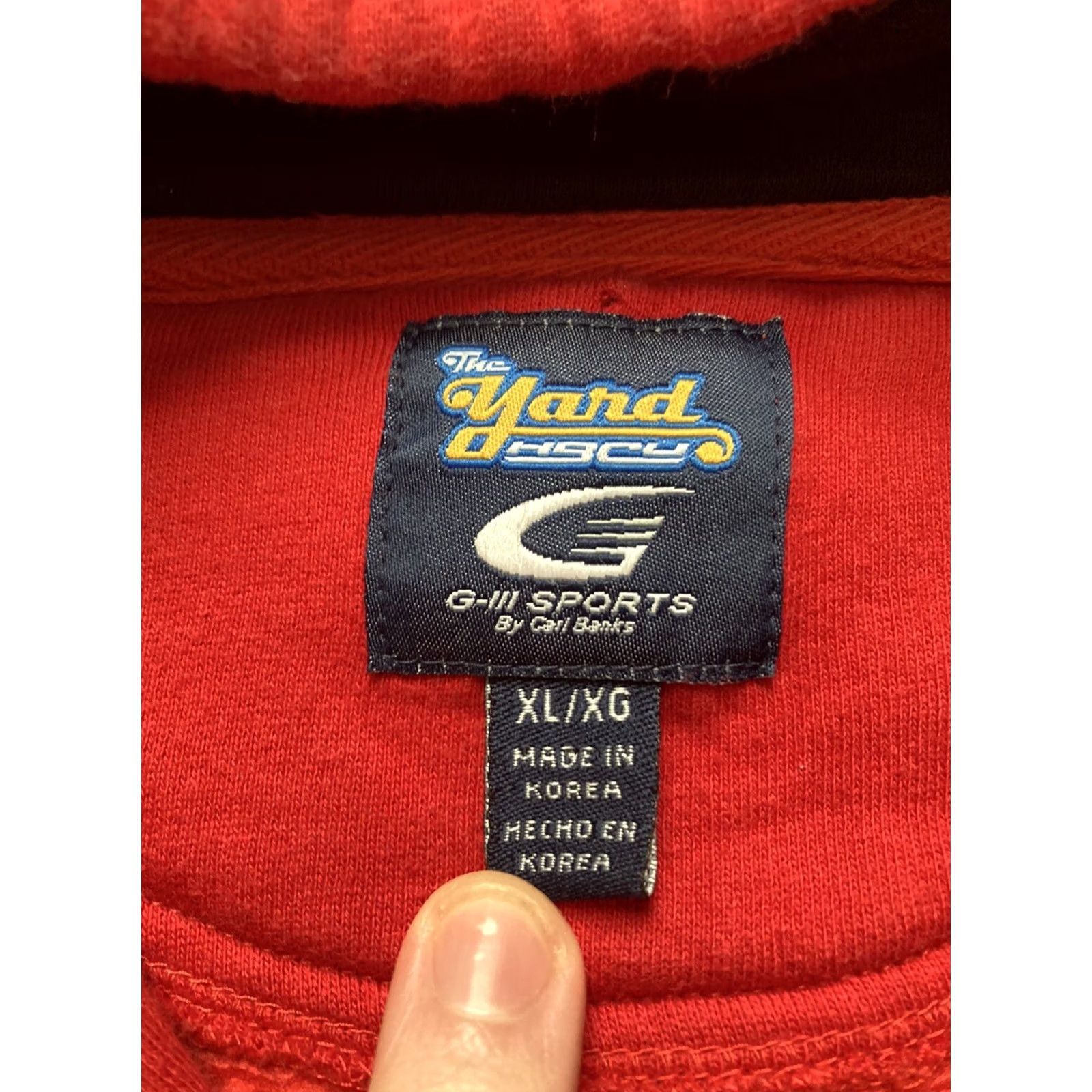 G-III VINTAGE Y2K Tuskegee University Hoodie Sweatshirt XL Red G-III Carl Banks HBCU Men Size US XL / EU 56 / 4 - 7 Thumbnail