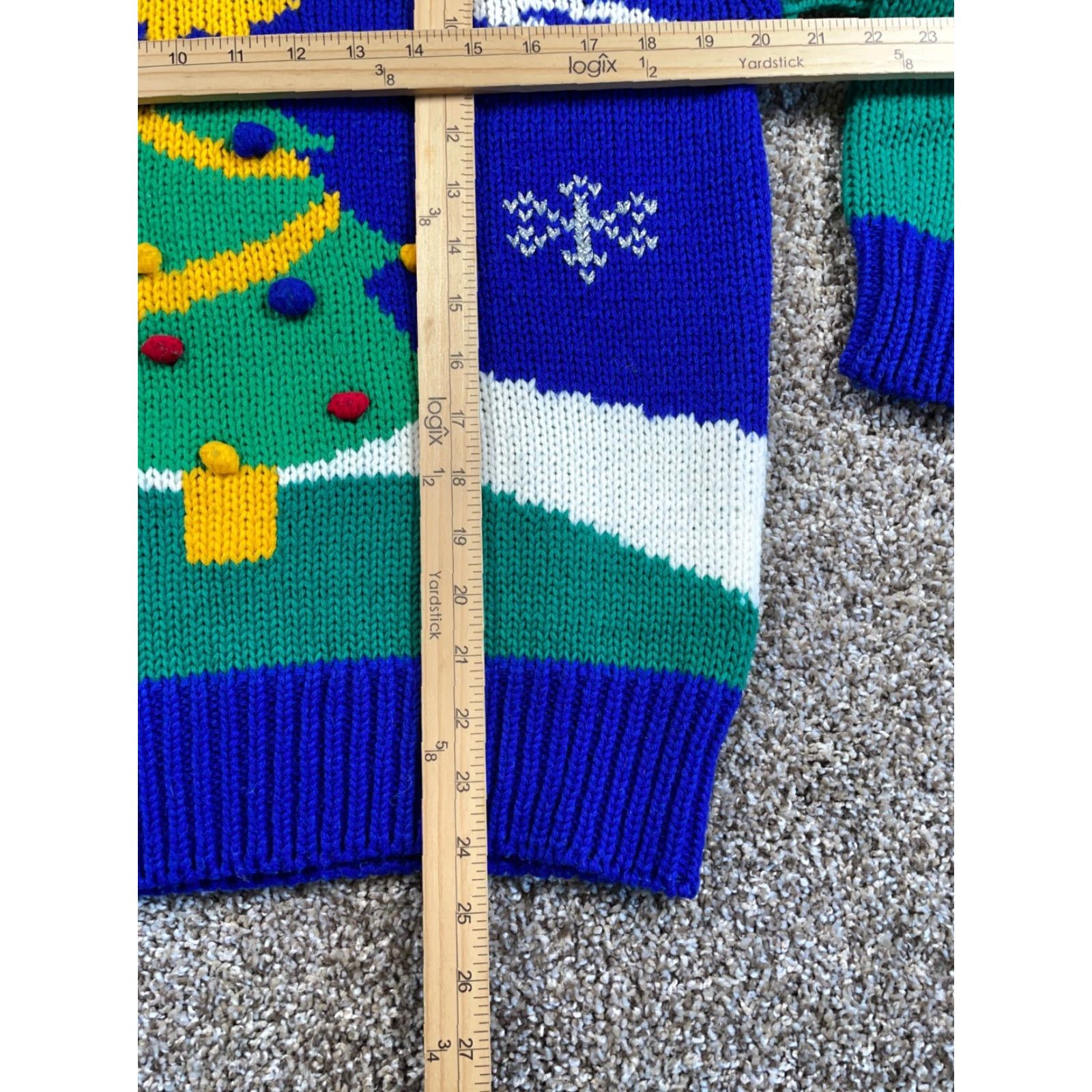 Vintage VINTAGE Adell Barre Christmas Skiing Elves Sweater Women's Large Ugly Holiday Knit Size L / US 10 / IT 46 - 7 Thumbnail
