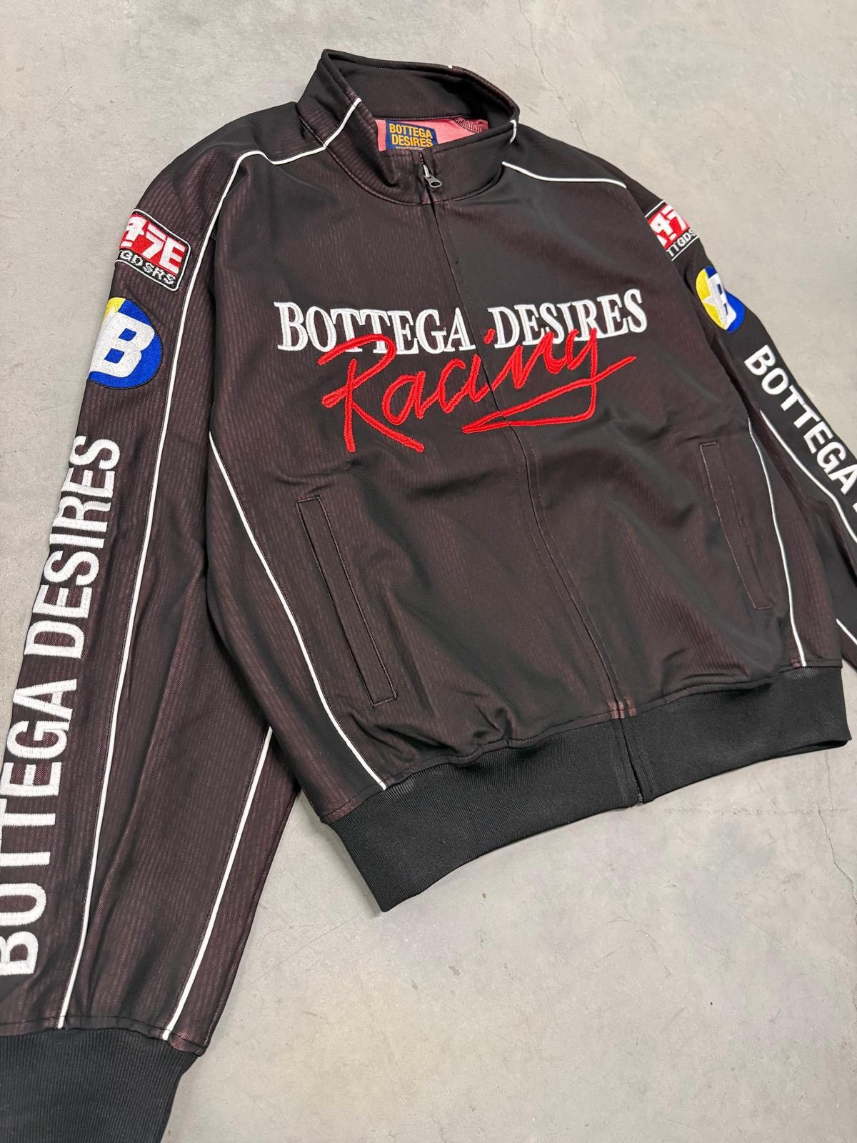 Bottega Desires Brown Race Tracksuit Jacket & Pants Large