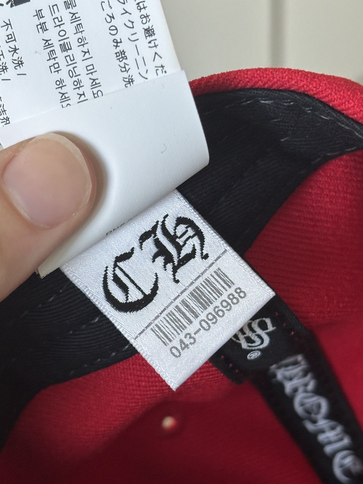 Chrome Hearts CHROME HEARTS | NEW RED CH EMBROIDERED LOGO HAT Size ONE SIZE - 8 Thumbnail