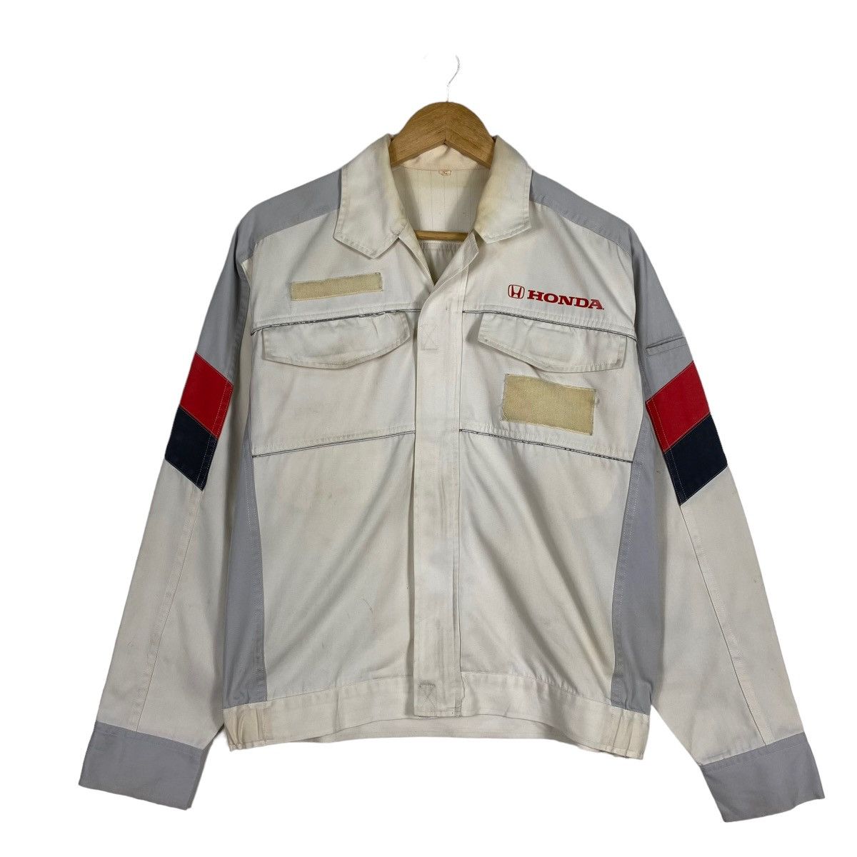 Honda Vintage 90s Honda Workwear Zipper Jacket Size US M / EU 48-50 / 2 - 3 Thumbnail