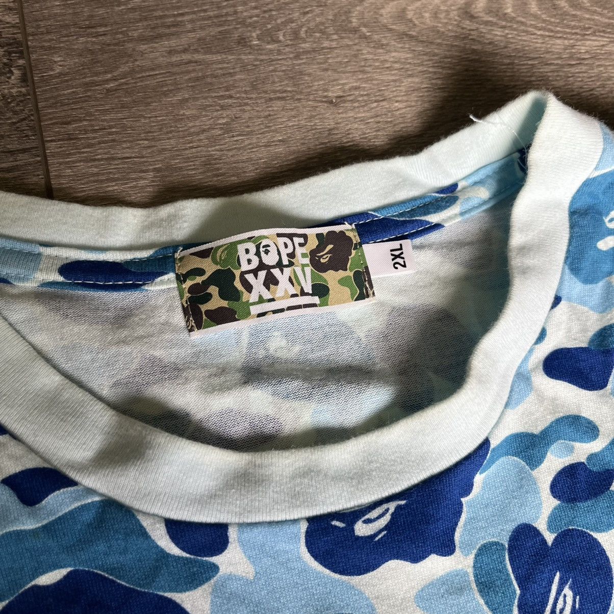 Bape A Bathing Ape Bape XXV ABC Camo Blue 25th Anniversary Ter Size US XXL / EU 58 / 5 - 5 Thumbnail