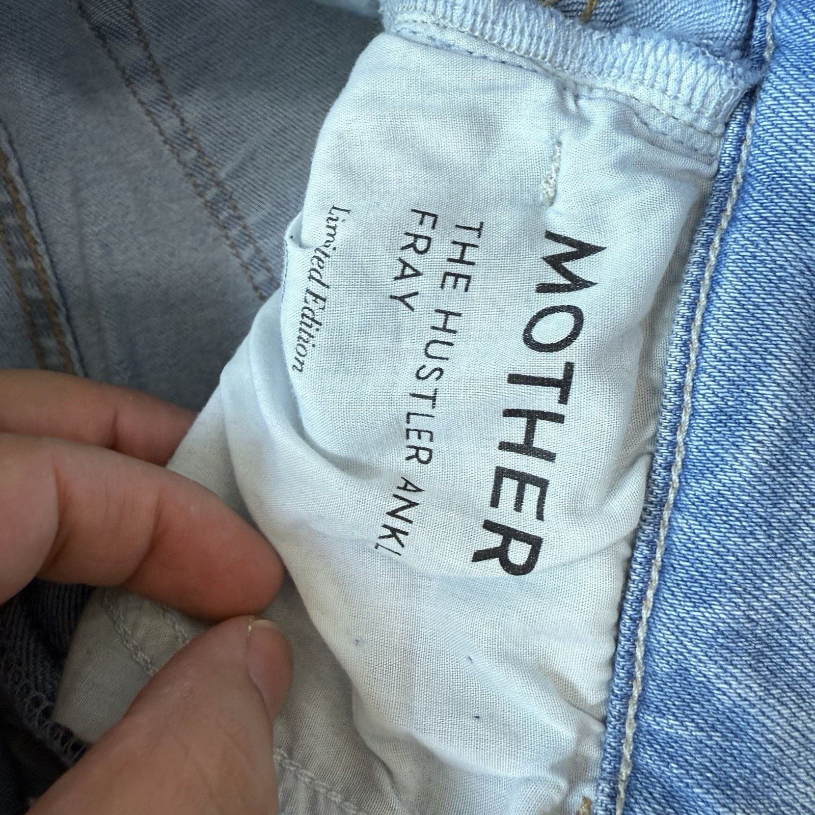 MOTHER Mother Hustler Ankle Jeans Women's 26 Light Wash Glam Boho Size 26" / US 2 / IT 38 - 6 Thumbnail