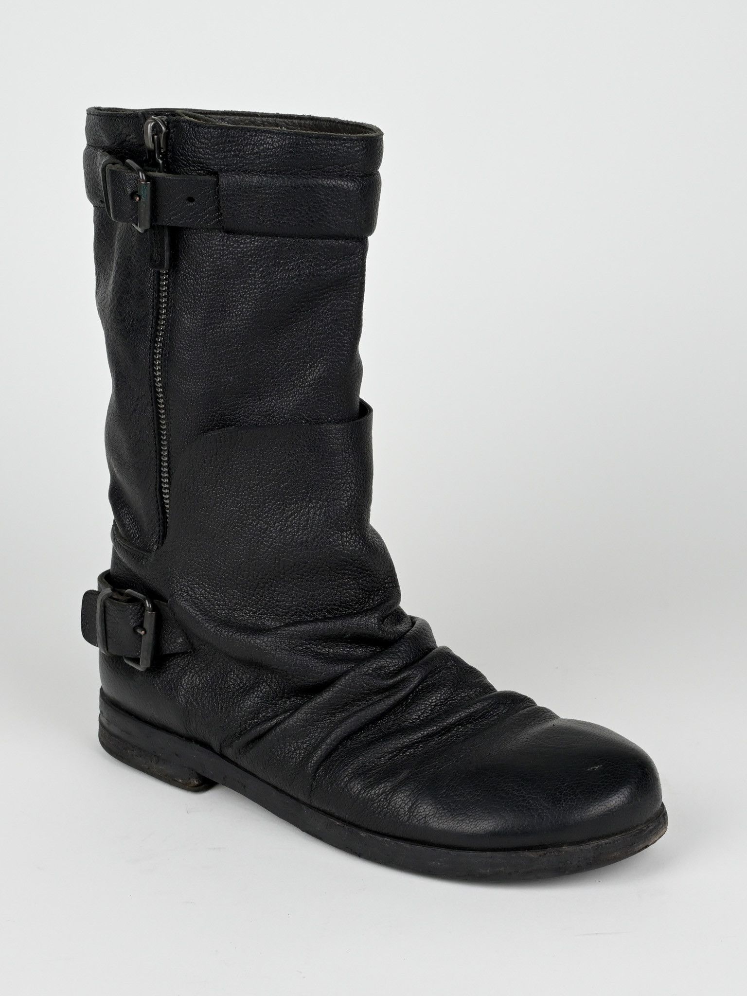 Marsell Stacked Leather Moto Boots Size US 7 / EU 40 - 13 Thumbnail