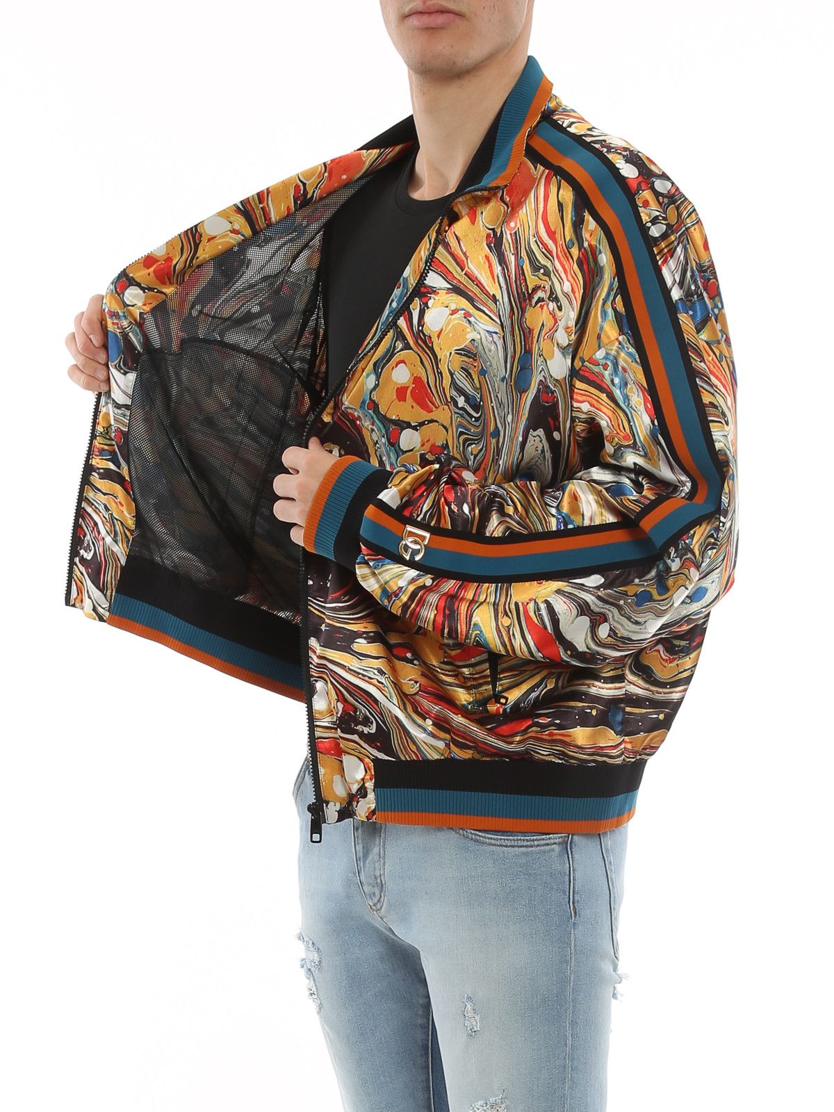Dolce & Gabbana o1y0125 Bomber Jacket in Multicolor Size US XL / EU 56 / 4 - 5 Thumbnail