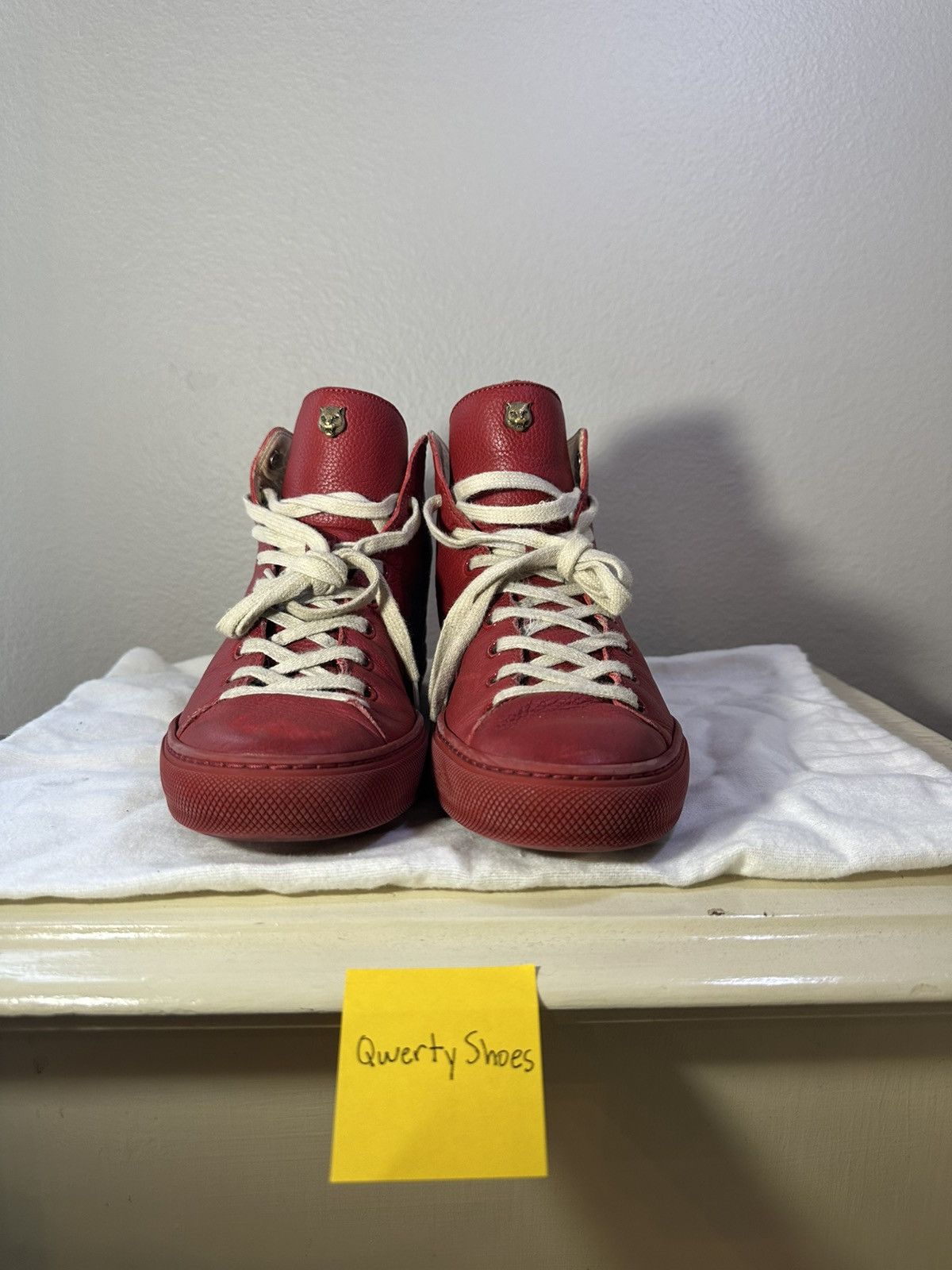 Gucci Leather Panther High Top Size US 8.5 / IT 38.5 - 4 Thumbnail
