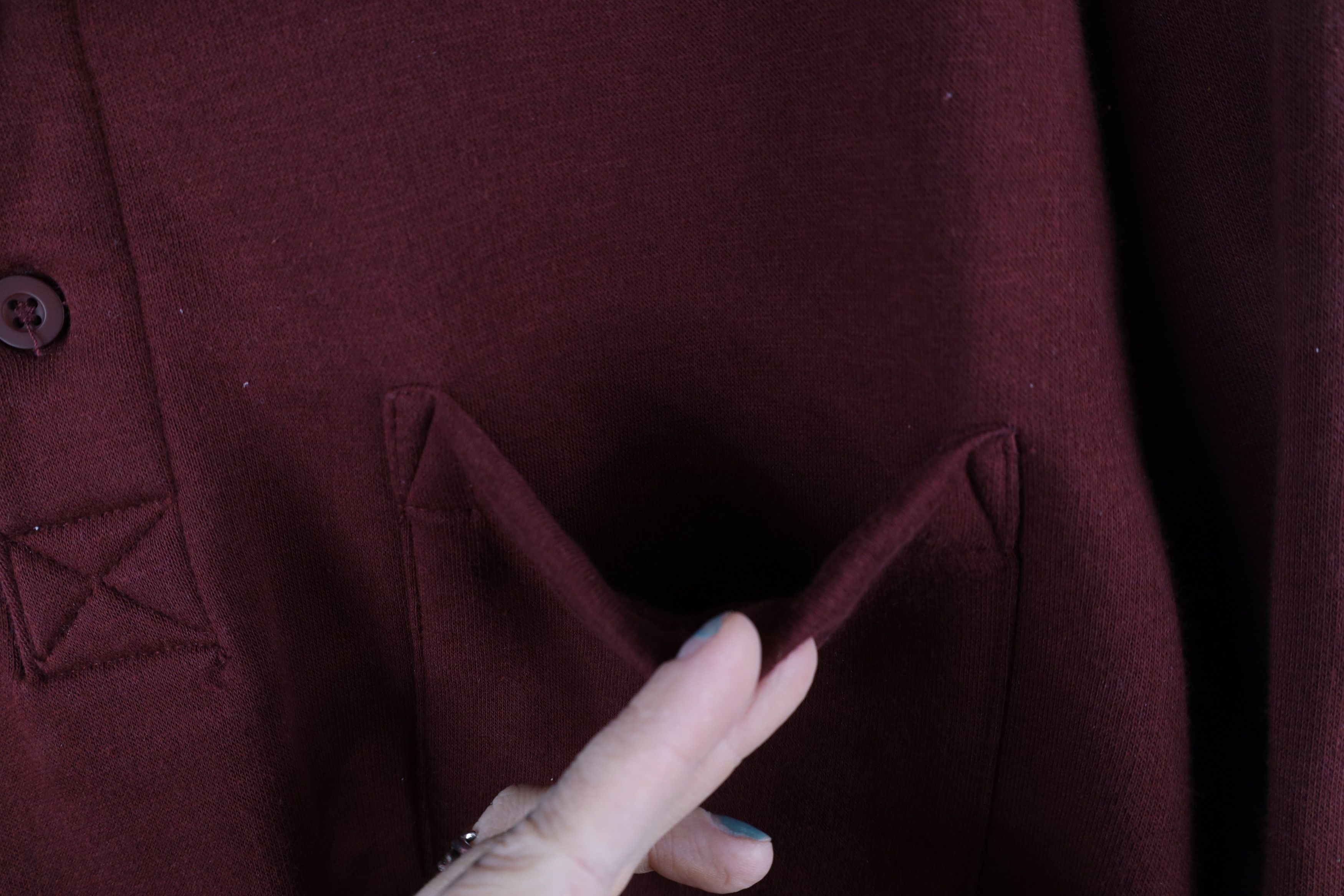 Vintage Vintage 90s Streetwear Collared Pullover Sweatshirt Red Size US L / EU 52-54 / 3 - 5 Thumbnail