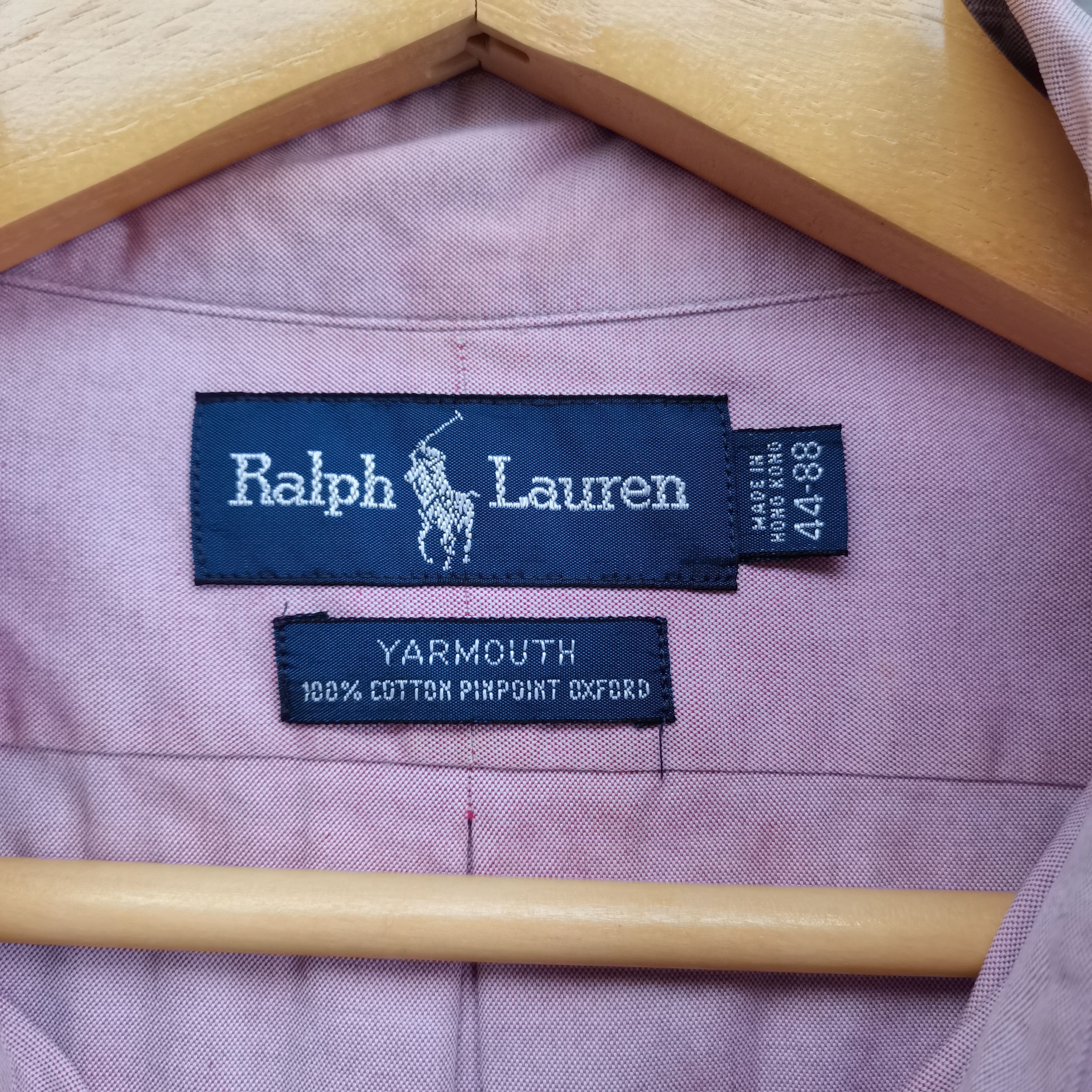 Ralph Lauren × Vintage Vintage Ralph Lauren Yarmouth Pink Shirt Size US XL / EU 56 / 4 - 10 Thumbnail