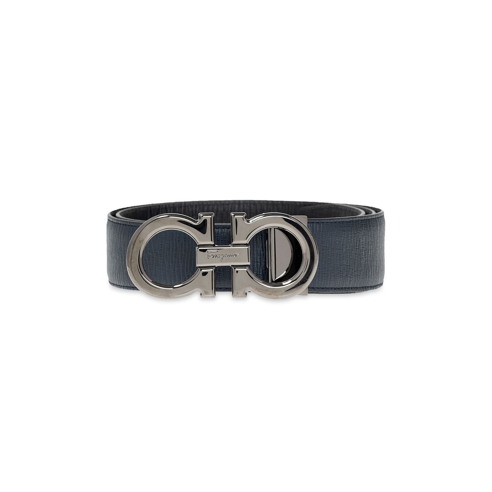 Salvatore Ferragamo FERRAGAMO Deep Ocean Double Adjustable Reversible Belt New & Size ONE SIZE - 1 Thumbnail
