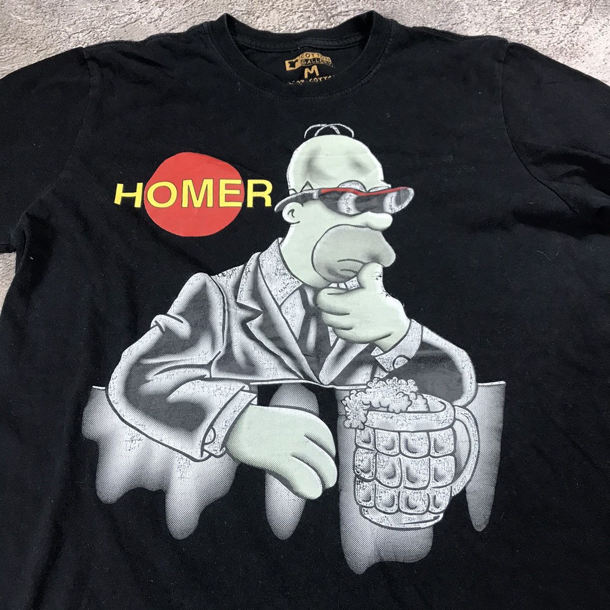 Vintage Vintage Y2K Simpsons Homer Graphic Tee Streetwear Black M Size US M / EU 48-50 / 2 - 2 Thumbnail